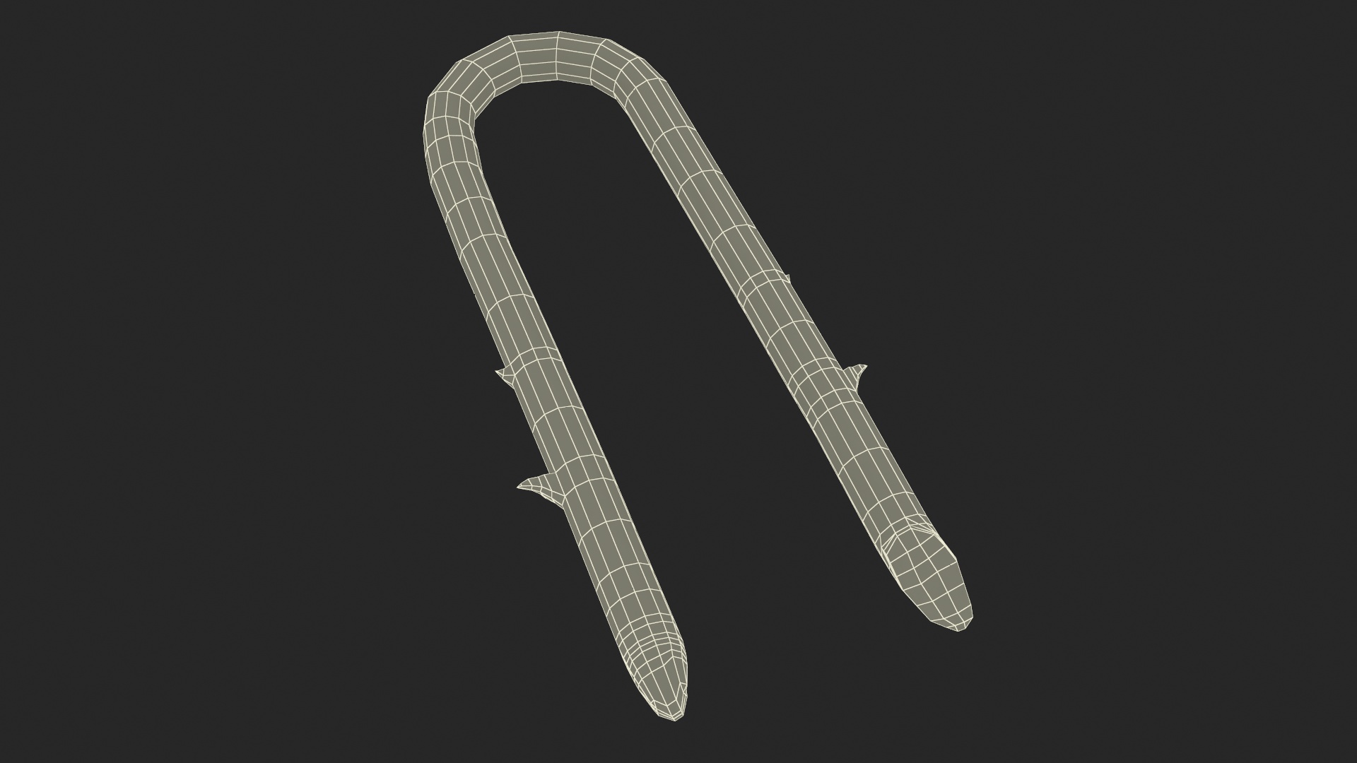 3D U-type Steel Nail with Flat Head Double Barbed