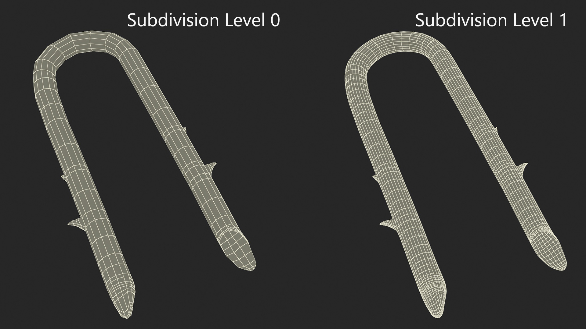 3D U-type Steel Nail with Flat Head Double Barbed