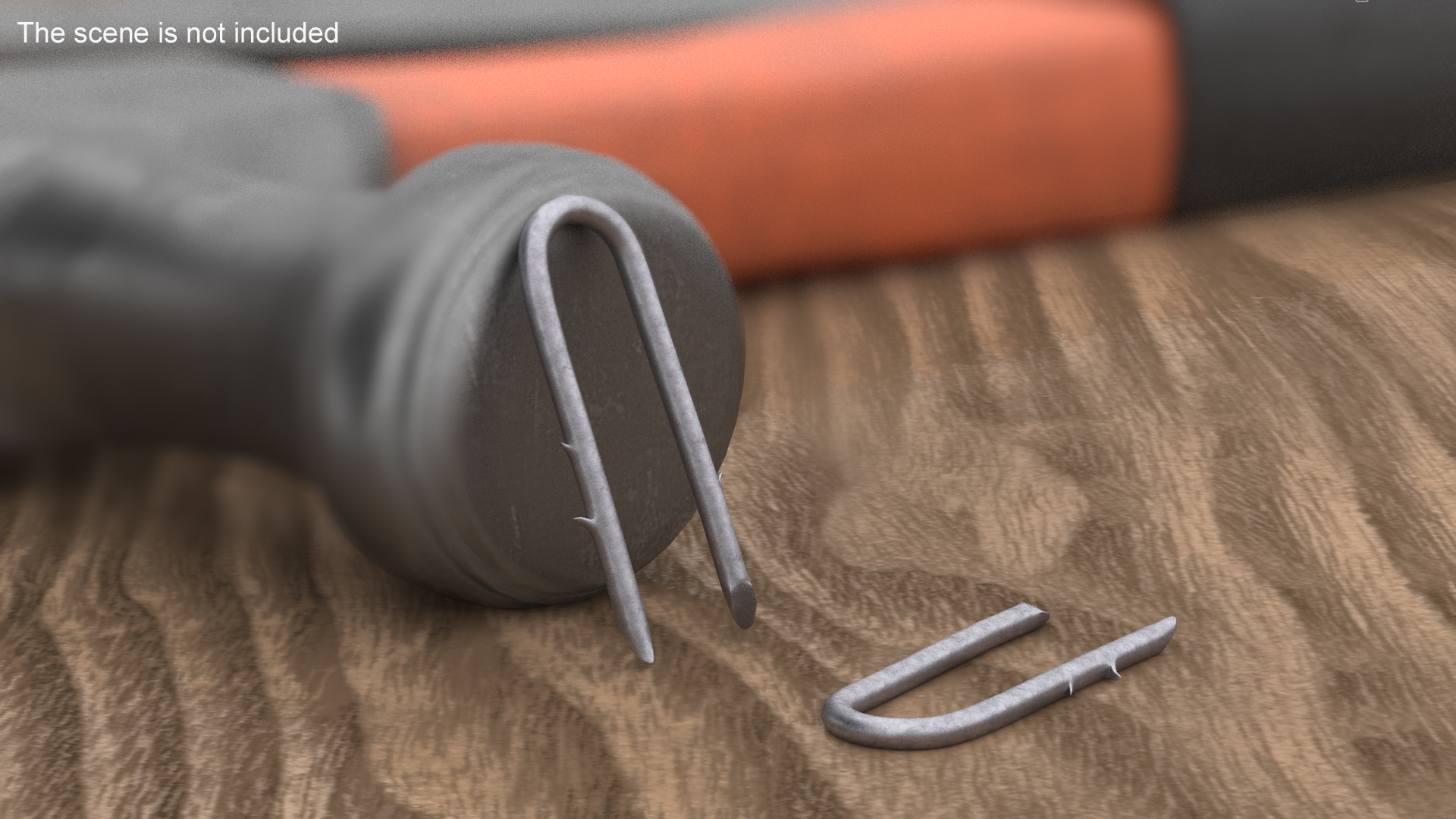 3D U-type Steel Nail with Flat Head Double Barbed