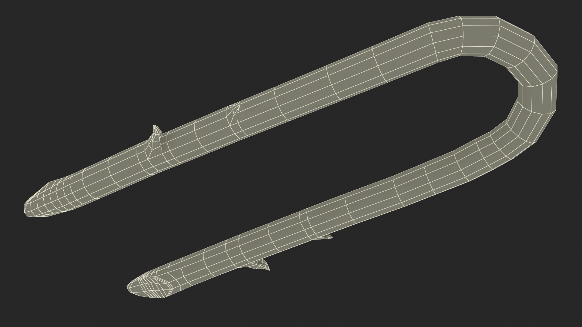 3D U-type Steel Nail with Flat Head Double Barbed