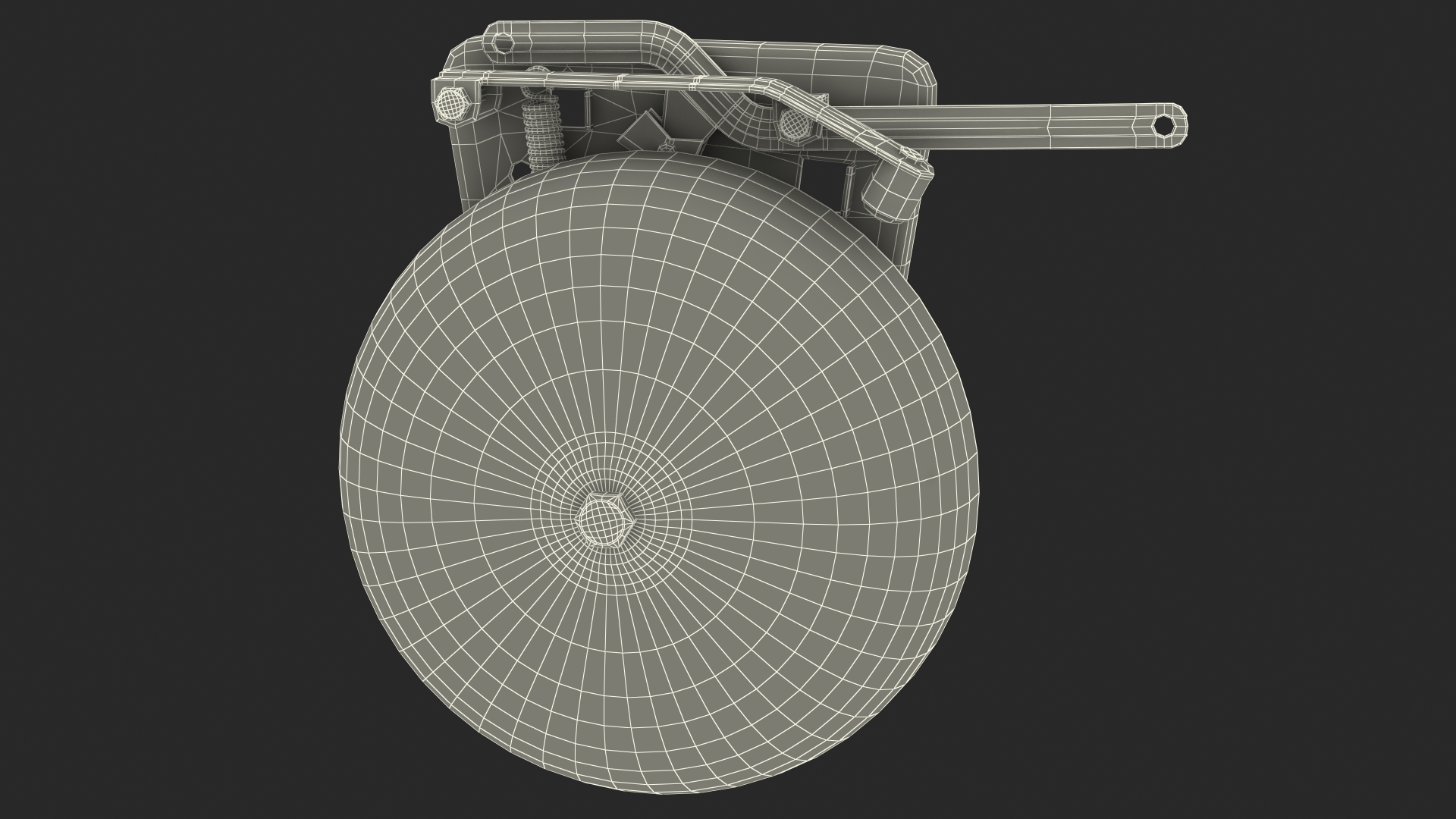 Brass Boxing Bell Rigged 3D model