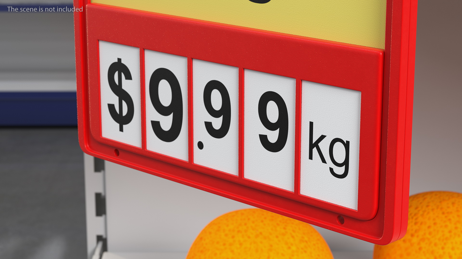 Plastic Label Holder on Hooks 3D model