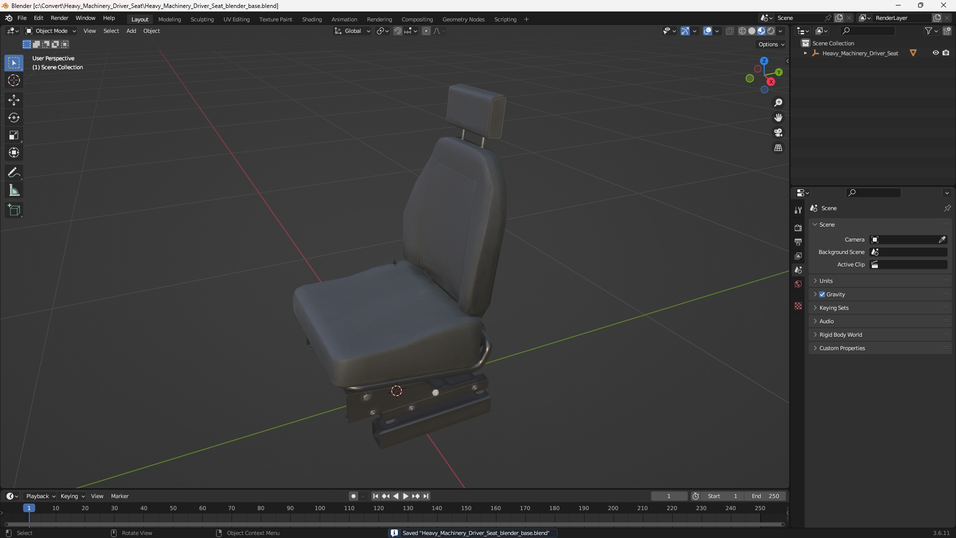 Heavy Machinery Driver Seat - view 10