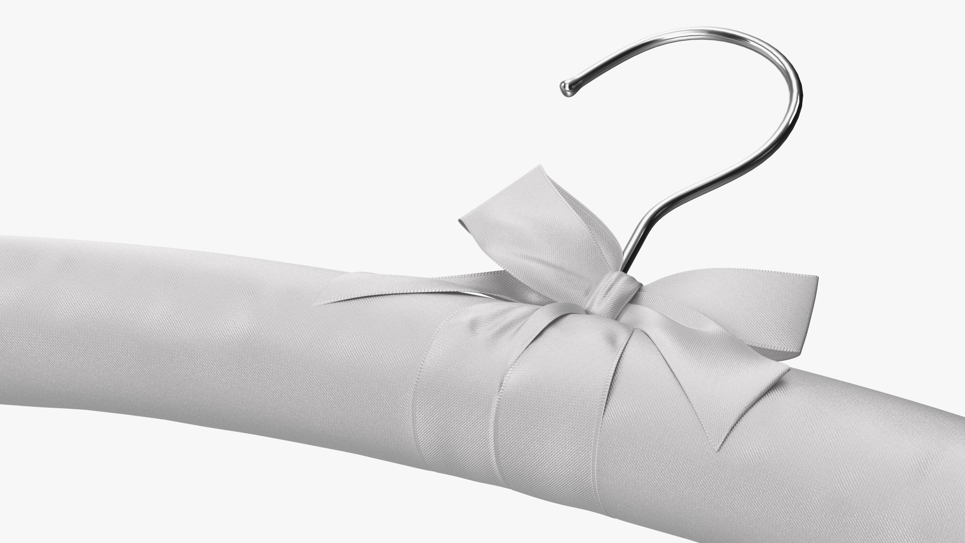 3D Soft Satin Rack White