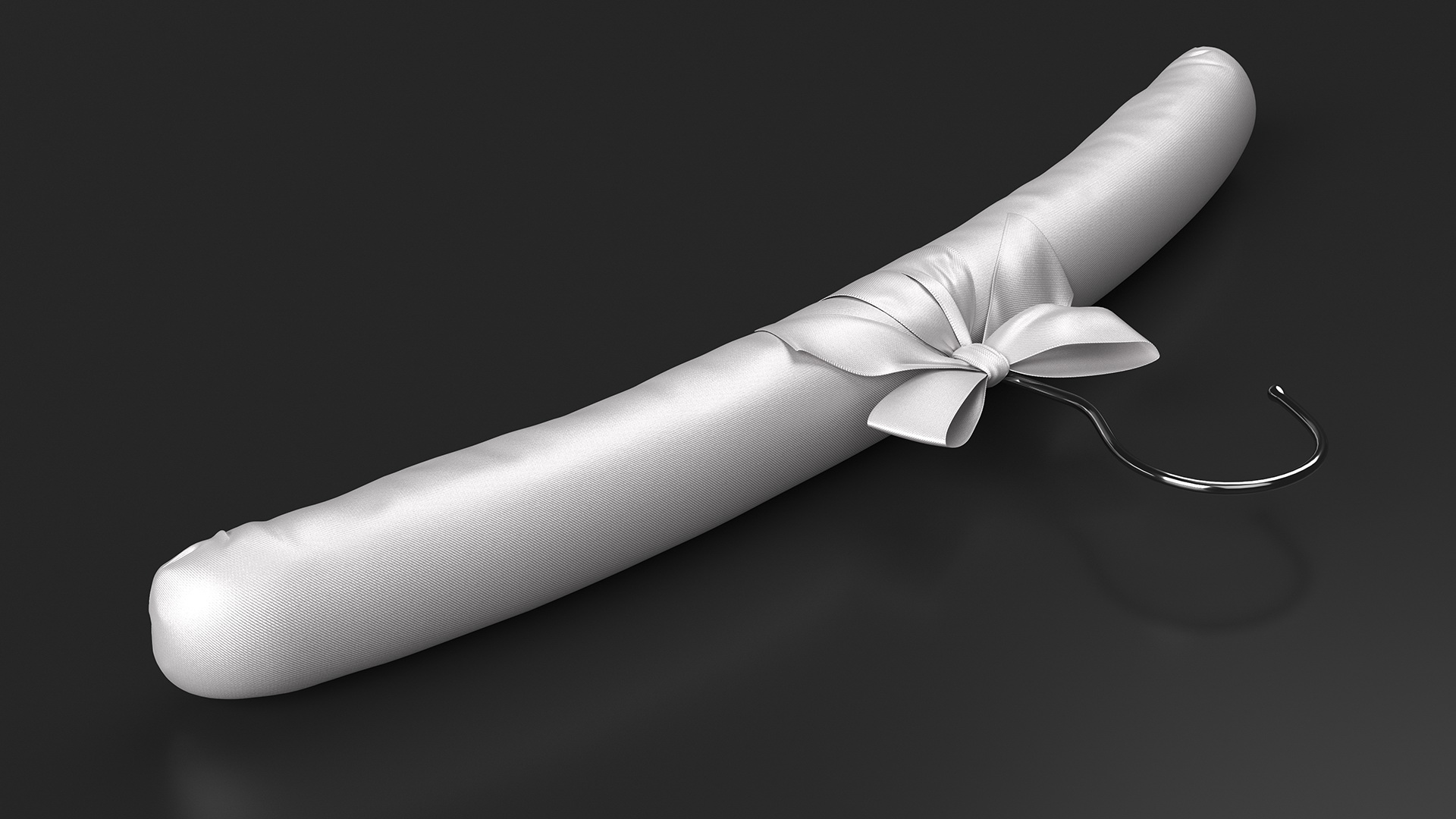 3D Soft Satin Rack White