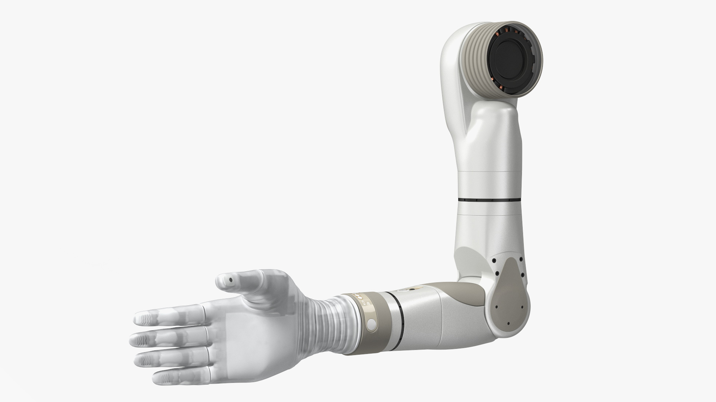 3D Bionic Arm Deka Rigged for Cinema 4D