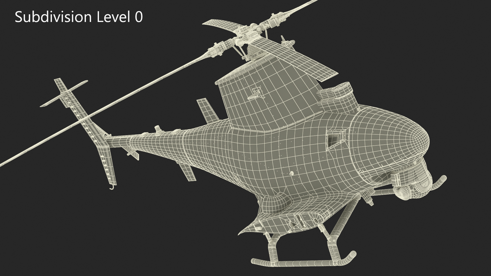 Northrop Grumman MQ-8 Fire Scout Rigged 3D model
