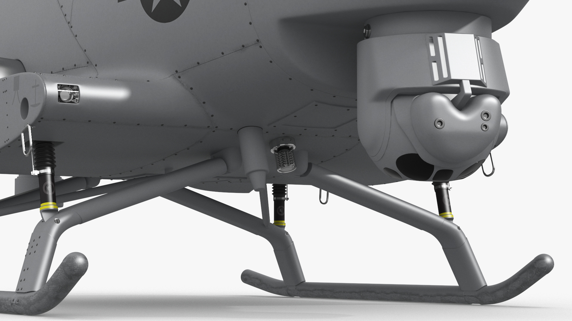 Northrop Grumman MQ-8 Fire Scout Rigged 3D model