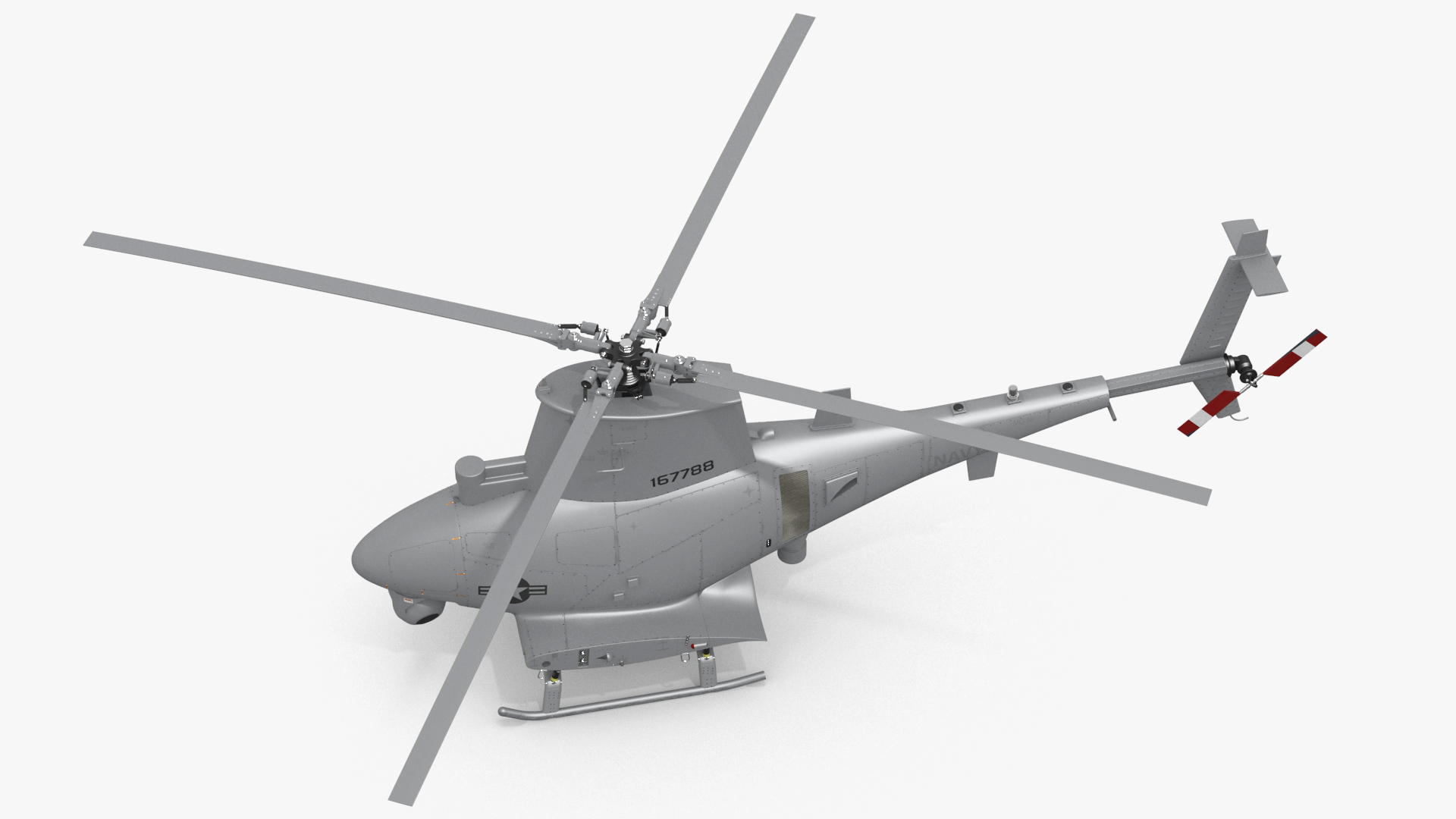 Northrop Grumman MQ-8 Fire Scout Rigged 3D model