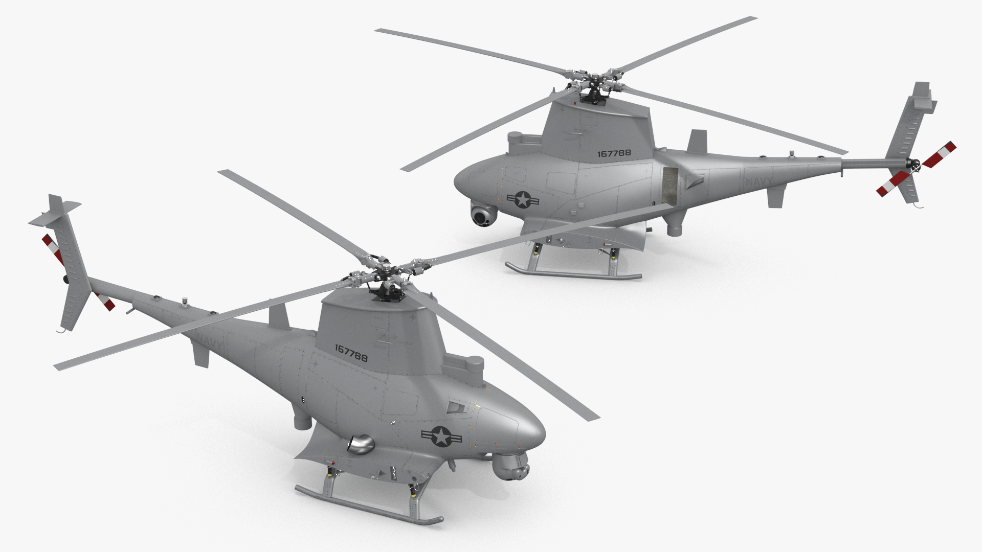 Northrop Grumman MQ-8 Fire Scout Rigged 3D model