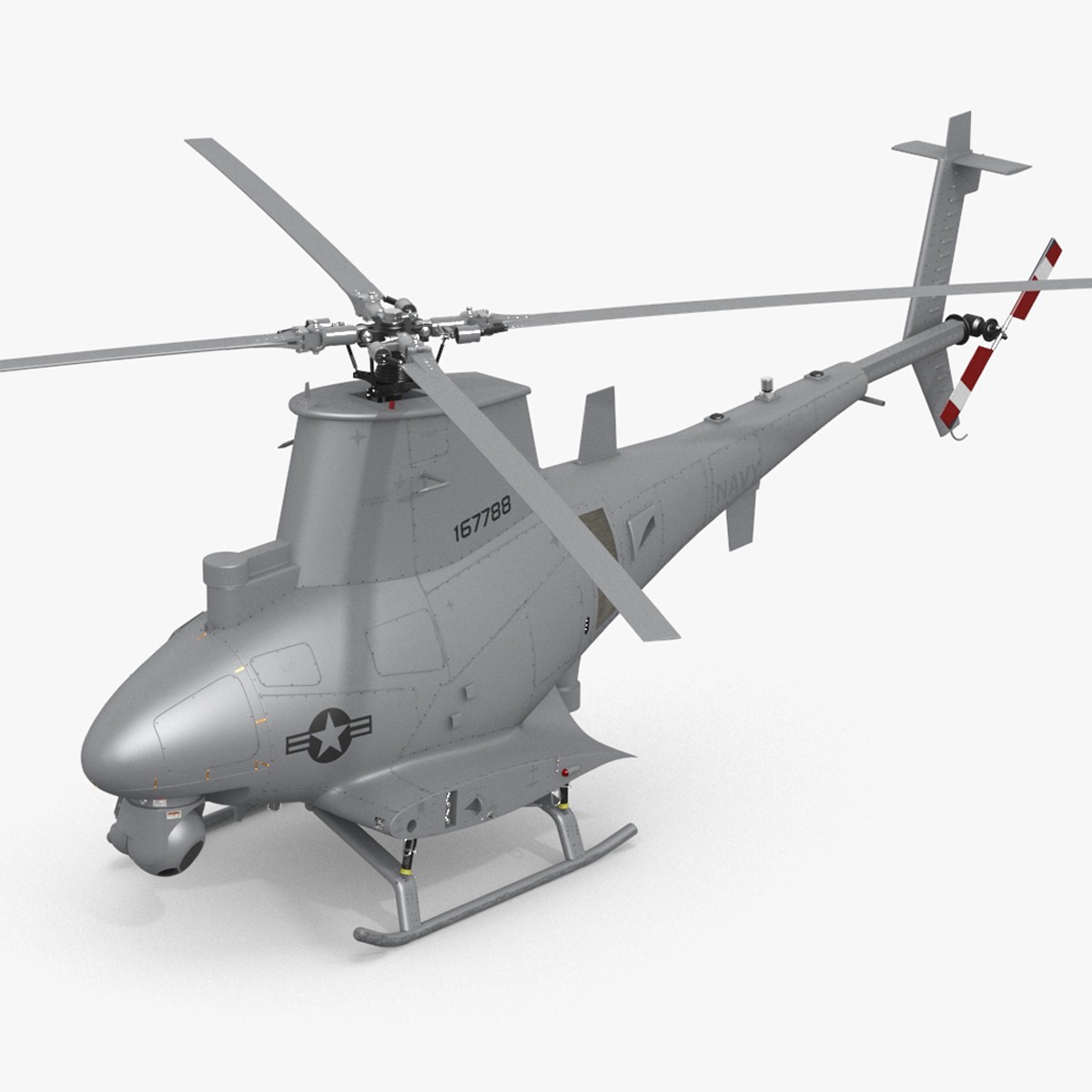 Northrop Grumman MQ-8 Fire Scout Rigged 3D model