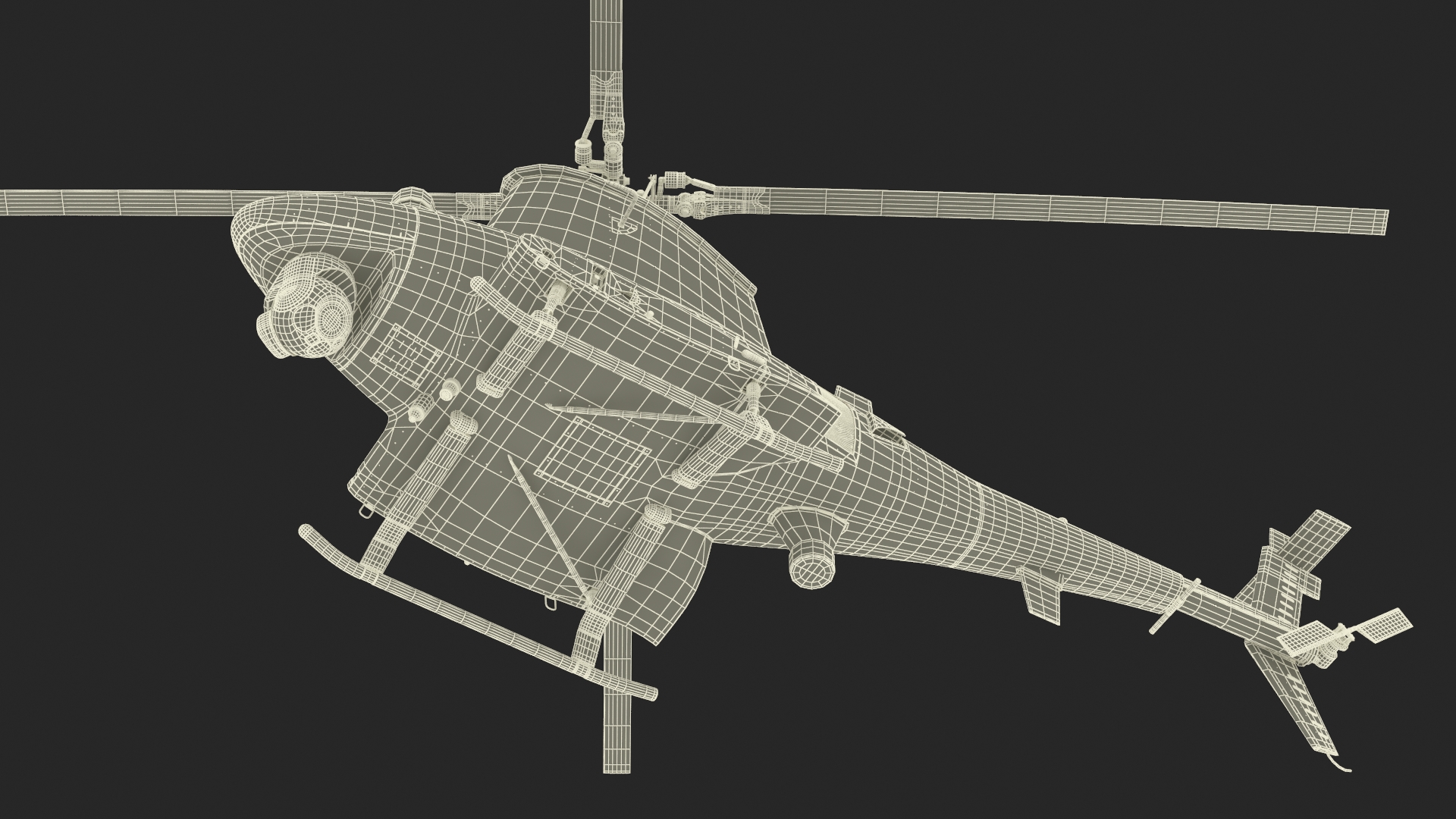 Northrop Grumman MQ-8 Fire Scout Rigged 3D model