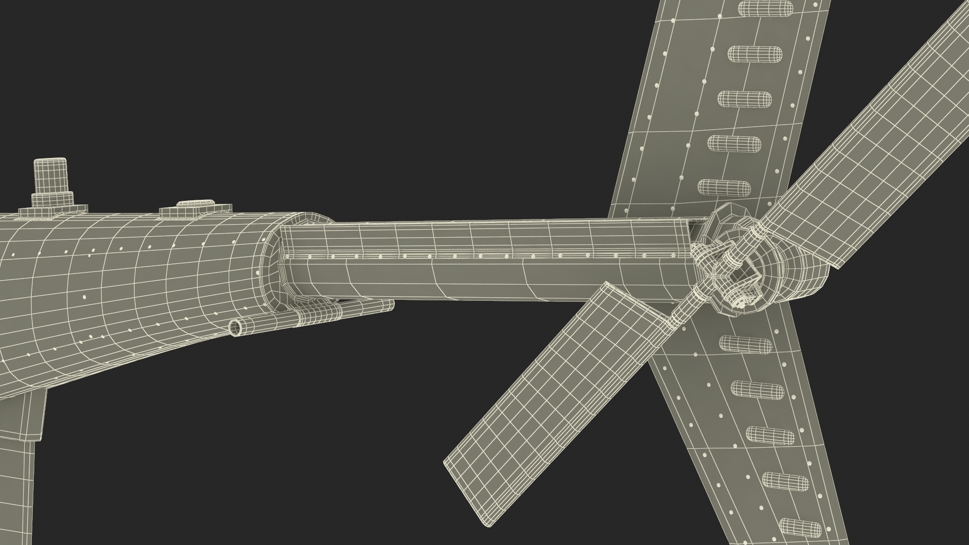 Northrop Grumman MQ-8 Fire Scout Rigged 3D model