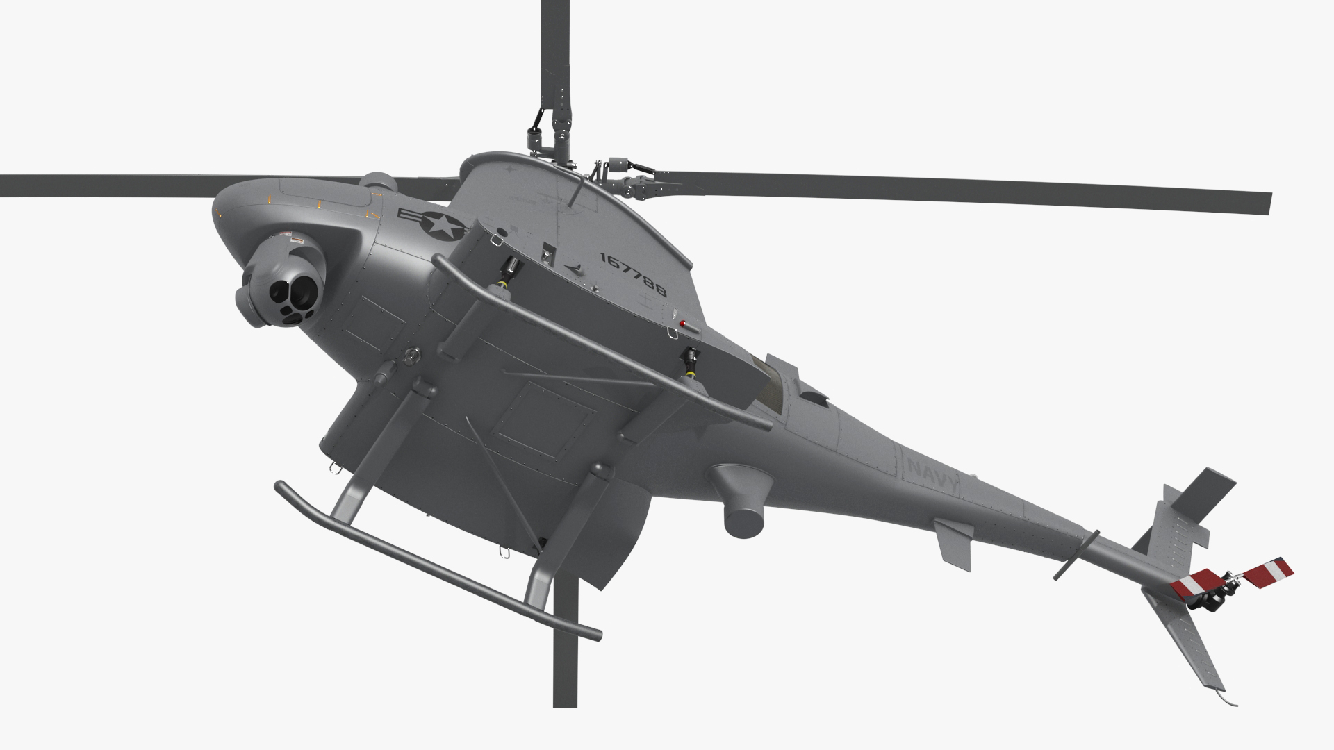 Northrop Grumman MQ-8 Fire Scout Rigged 3D model