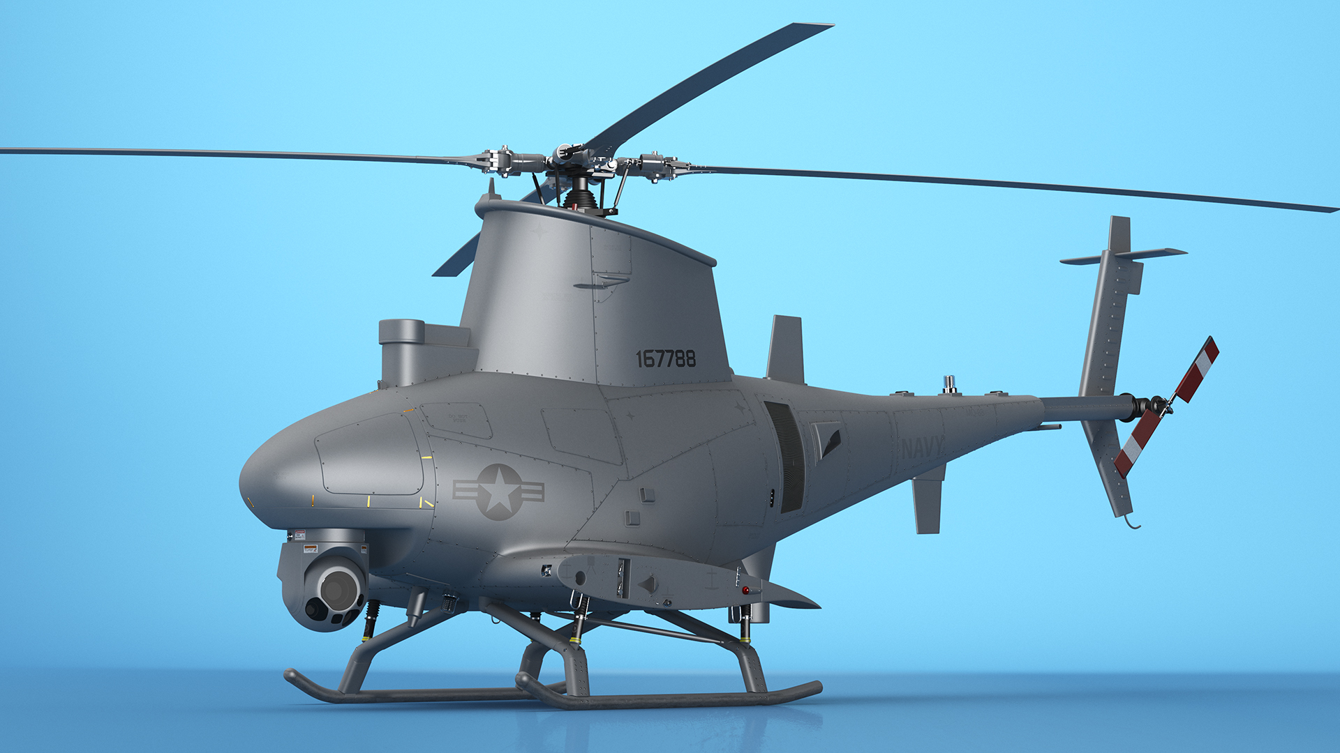 Northrop Grumman MQ-8 Fire Scout Rigged 3D model