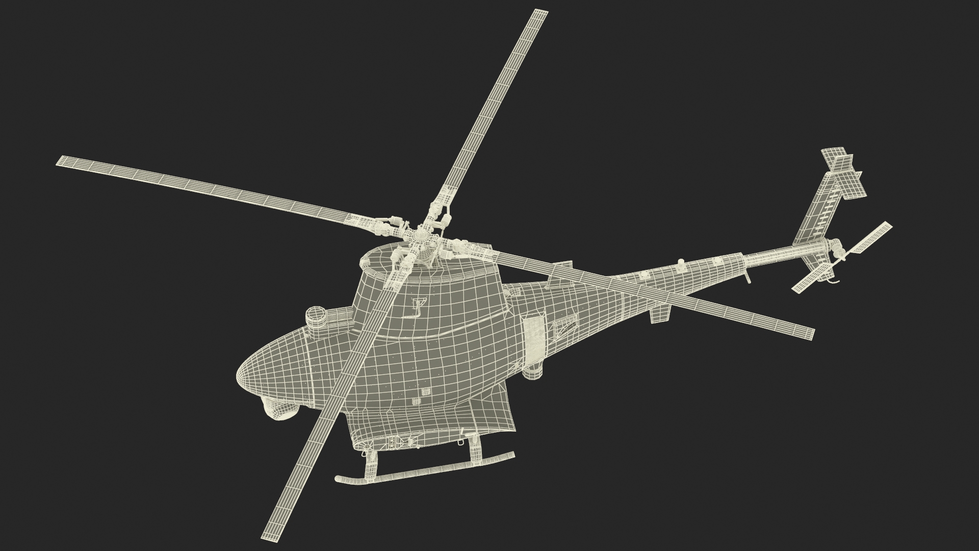 Northrop Grumman MQ-8 Fire Scout Rigged 3D model