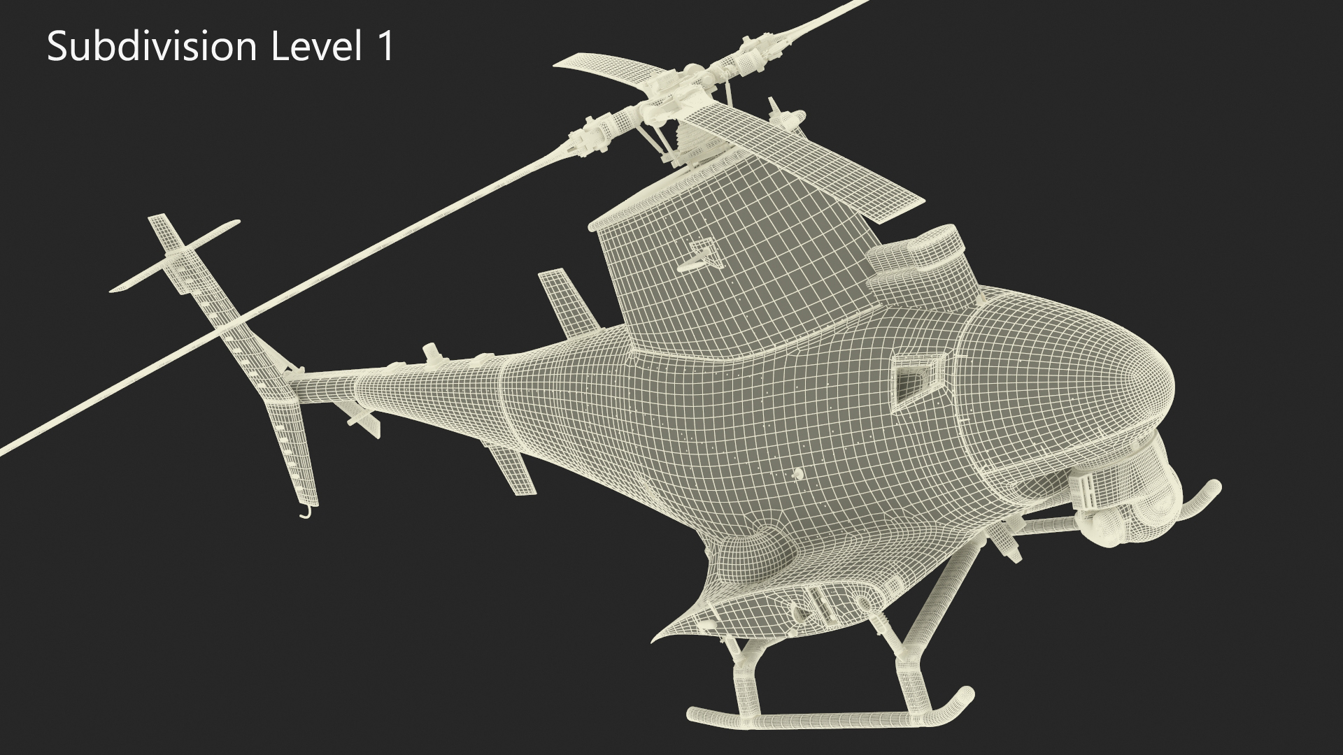 Northrop Grumman MQ-8 Fire Scout Rigged 3D model