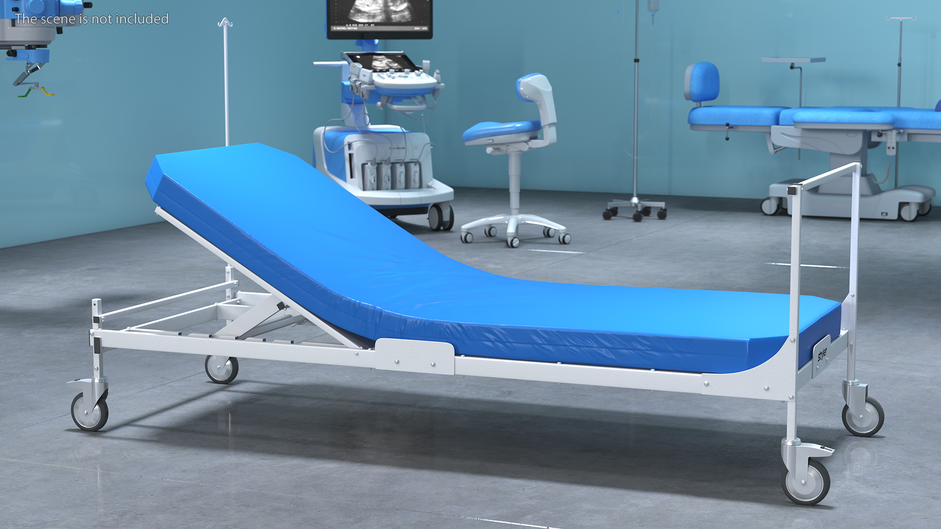 Stryker Emergency Relief Bed 30 Degrees 3D model