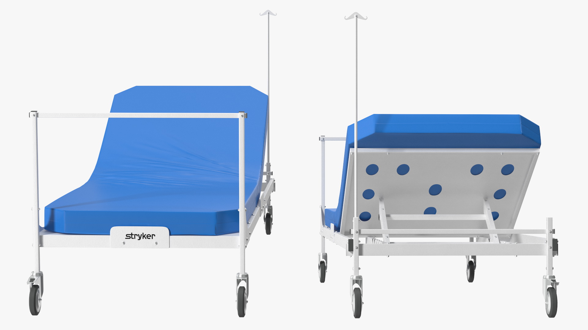 Stryker Emergency Relief Bed 30 Degrees 3D model
