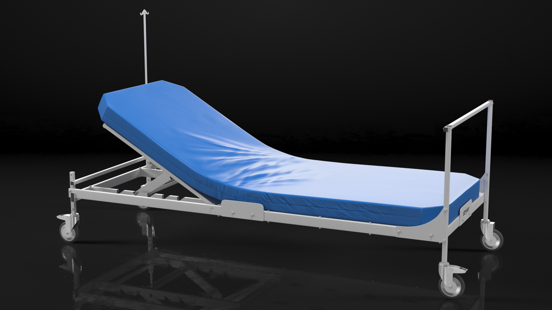 Stryker Emergency Relief Bed 30 Degrees 3D model