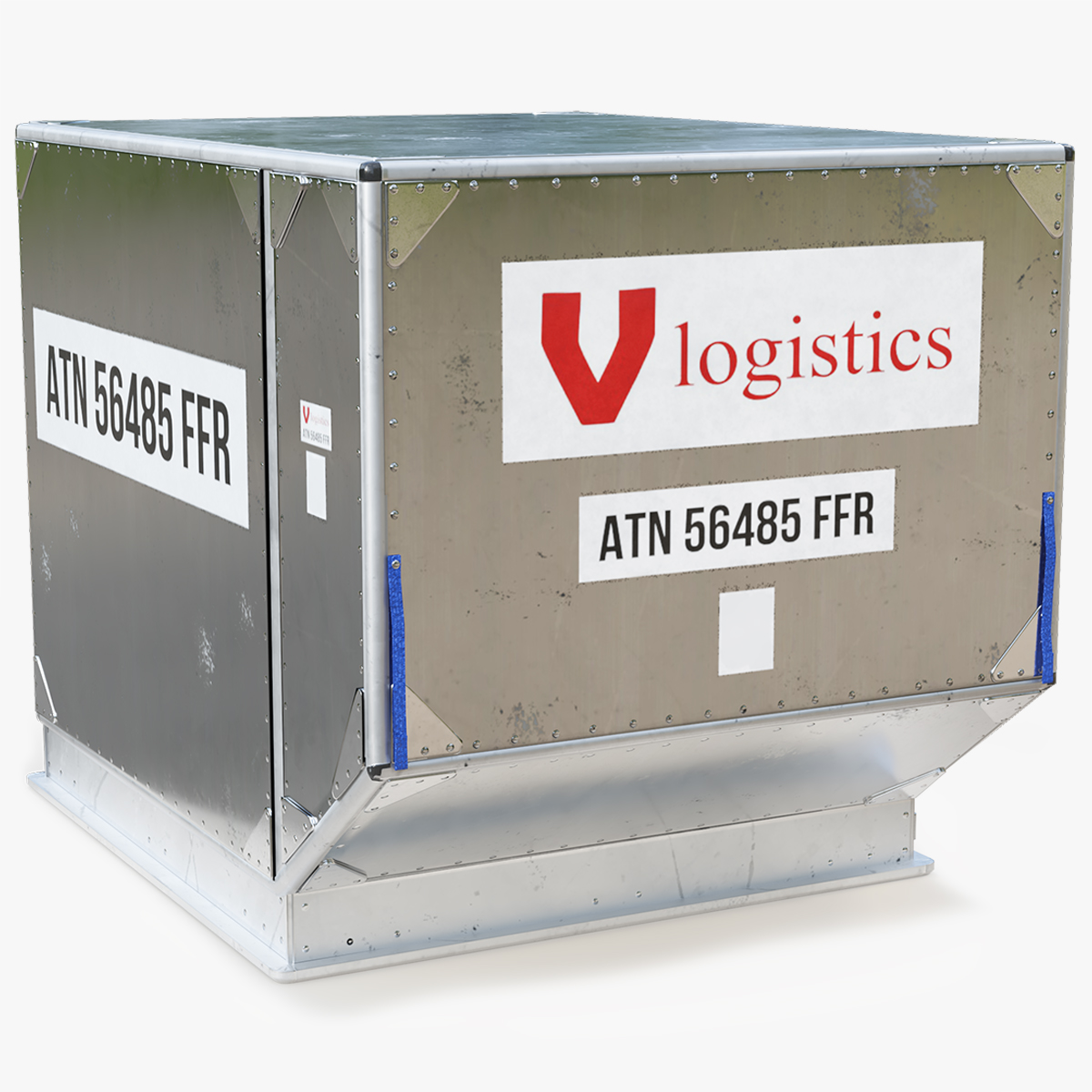 Vlogistics Aviation LD3 Container Game Ready 3D model preview