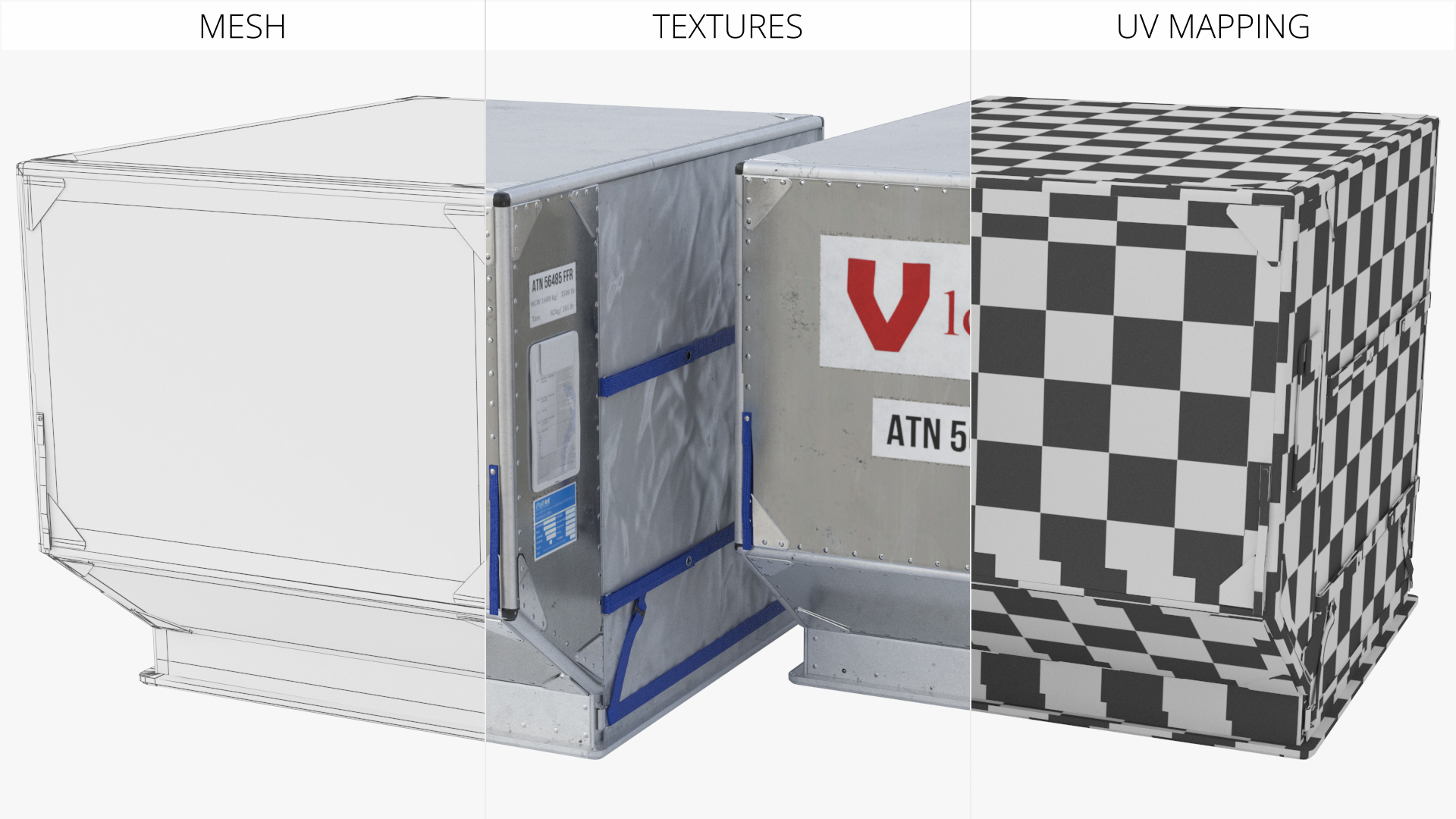 Vlogistics Aviation LD3 Container Game Ready, view 8