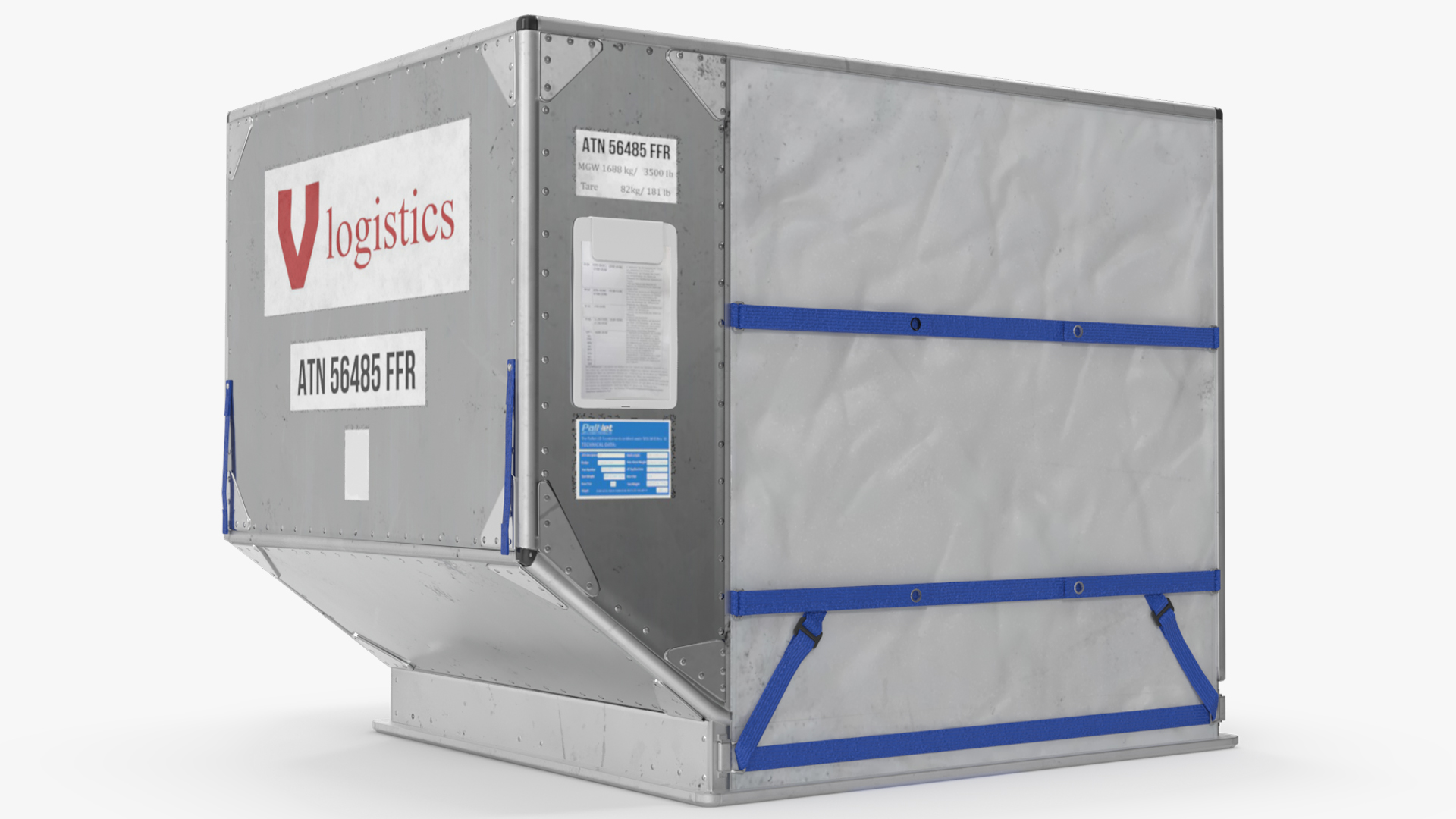 Vlogistics Aviation LD3 Container Game Ready, view 3