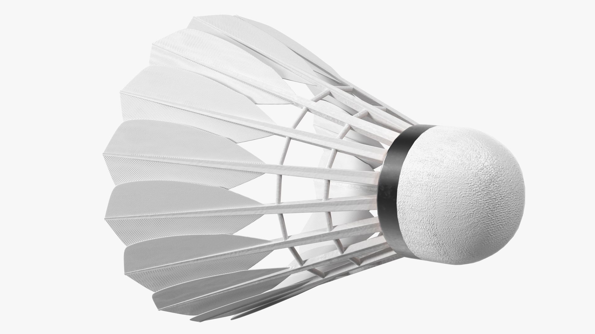 Badminton Feather Shuttlecock 3D model