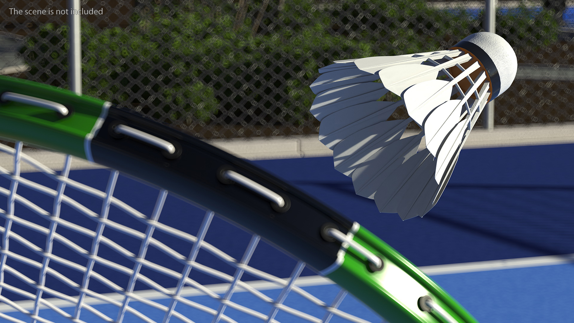 Badminton Feather Shuttlecock 3D model