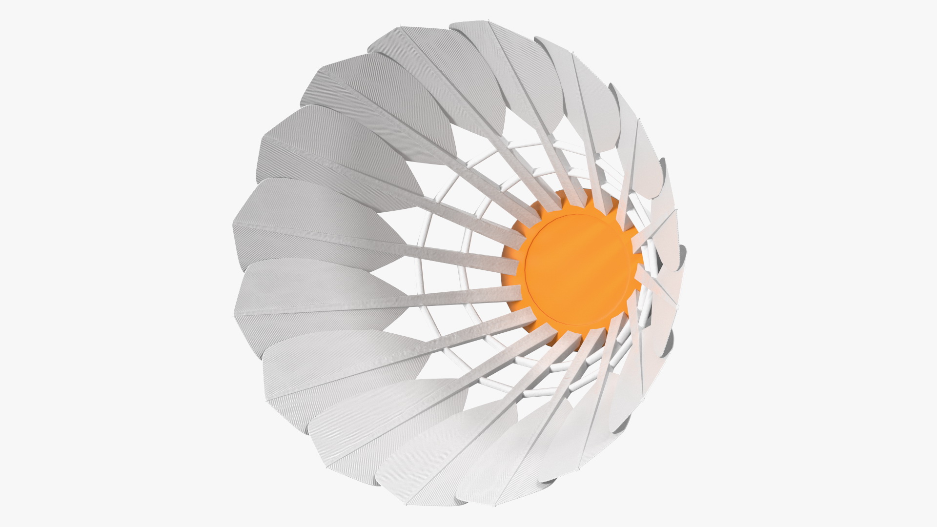 Badminton Feather Shuttlecock 3D model