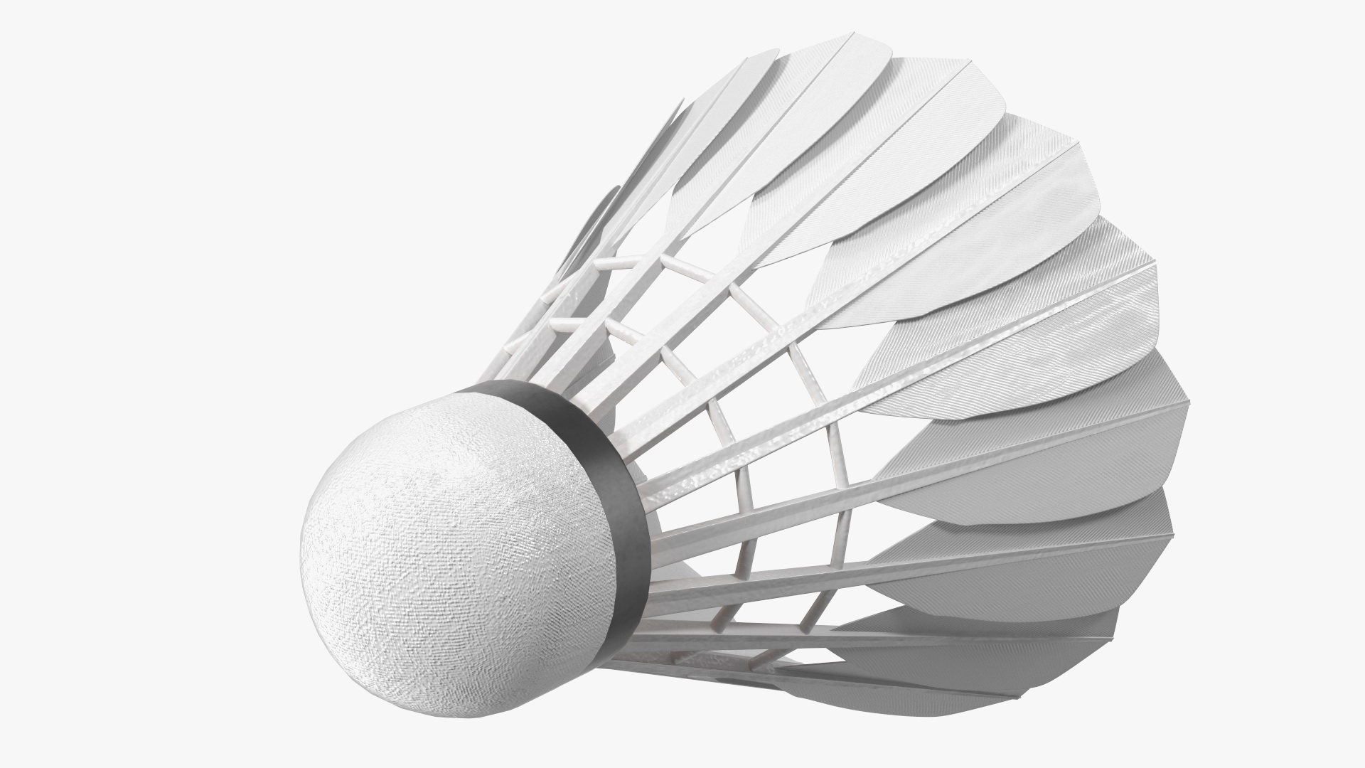 Badminton Feather Shuttlecock 3D model