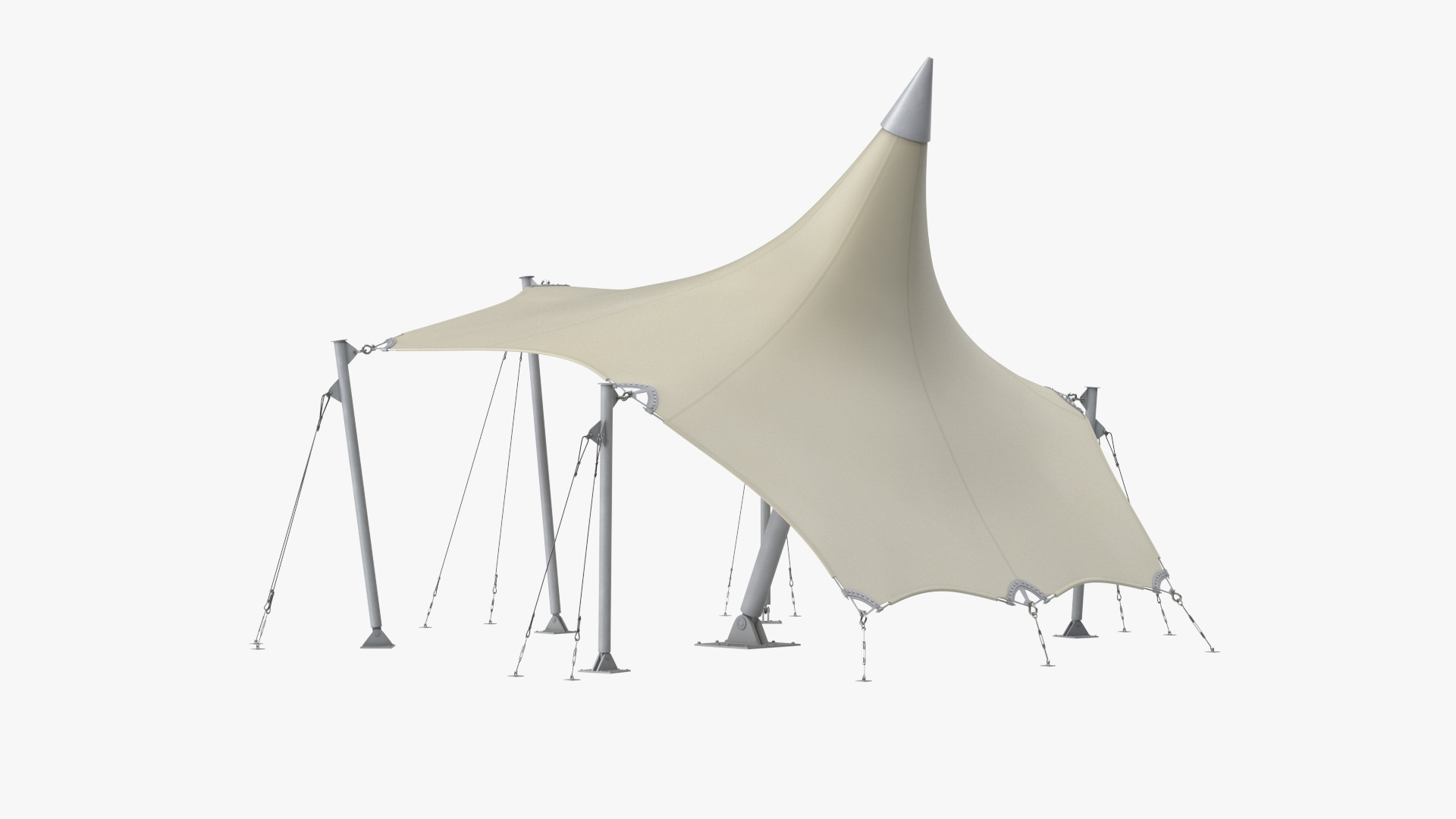 Tensile Fabric Tent 3D model