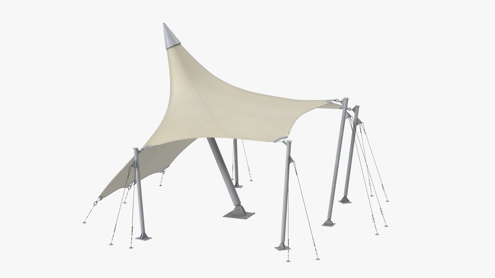 Tensile Fabric Tent 3D model