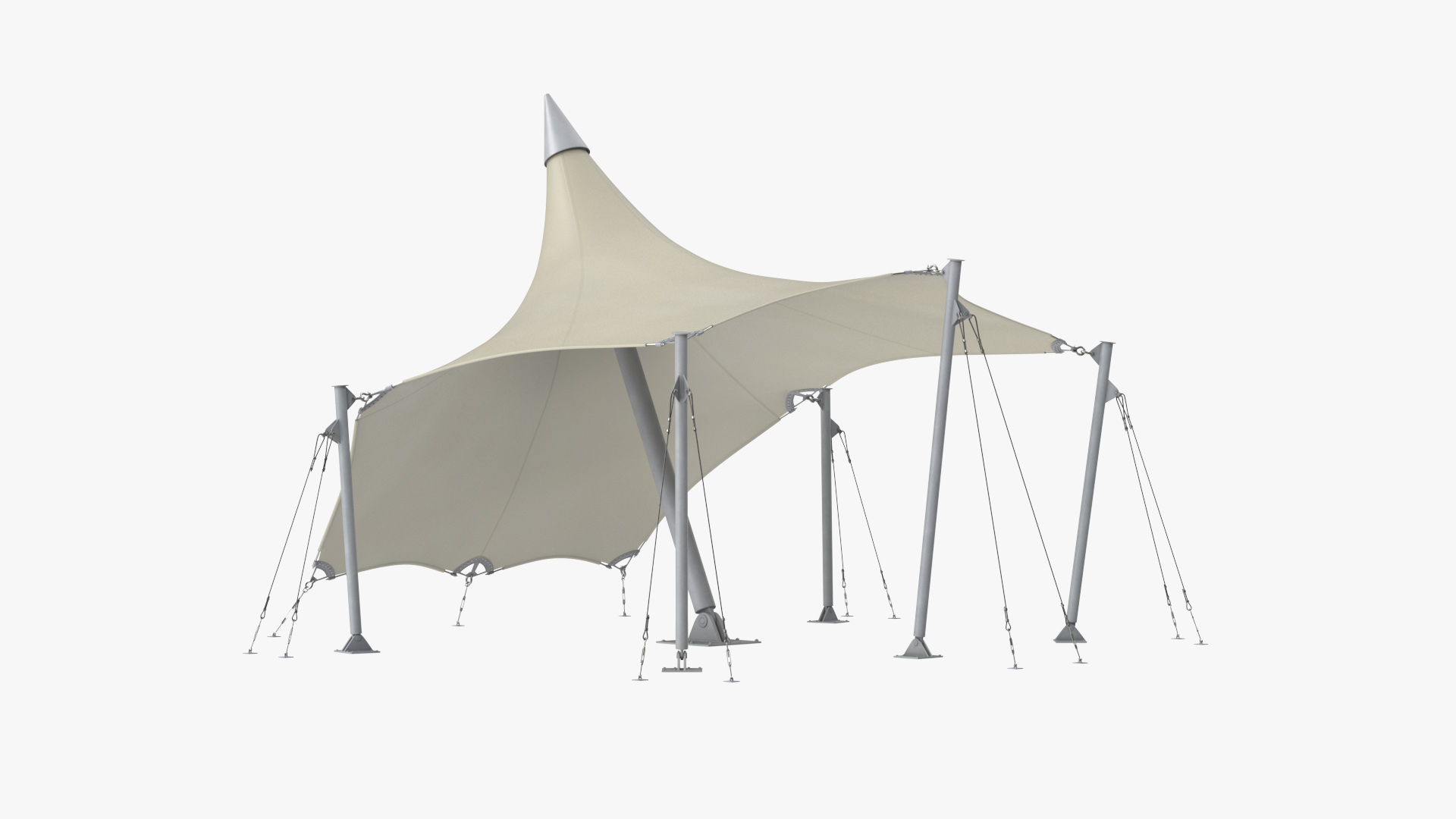 Tensile Fabric Tent 3D model