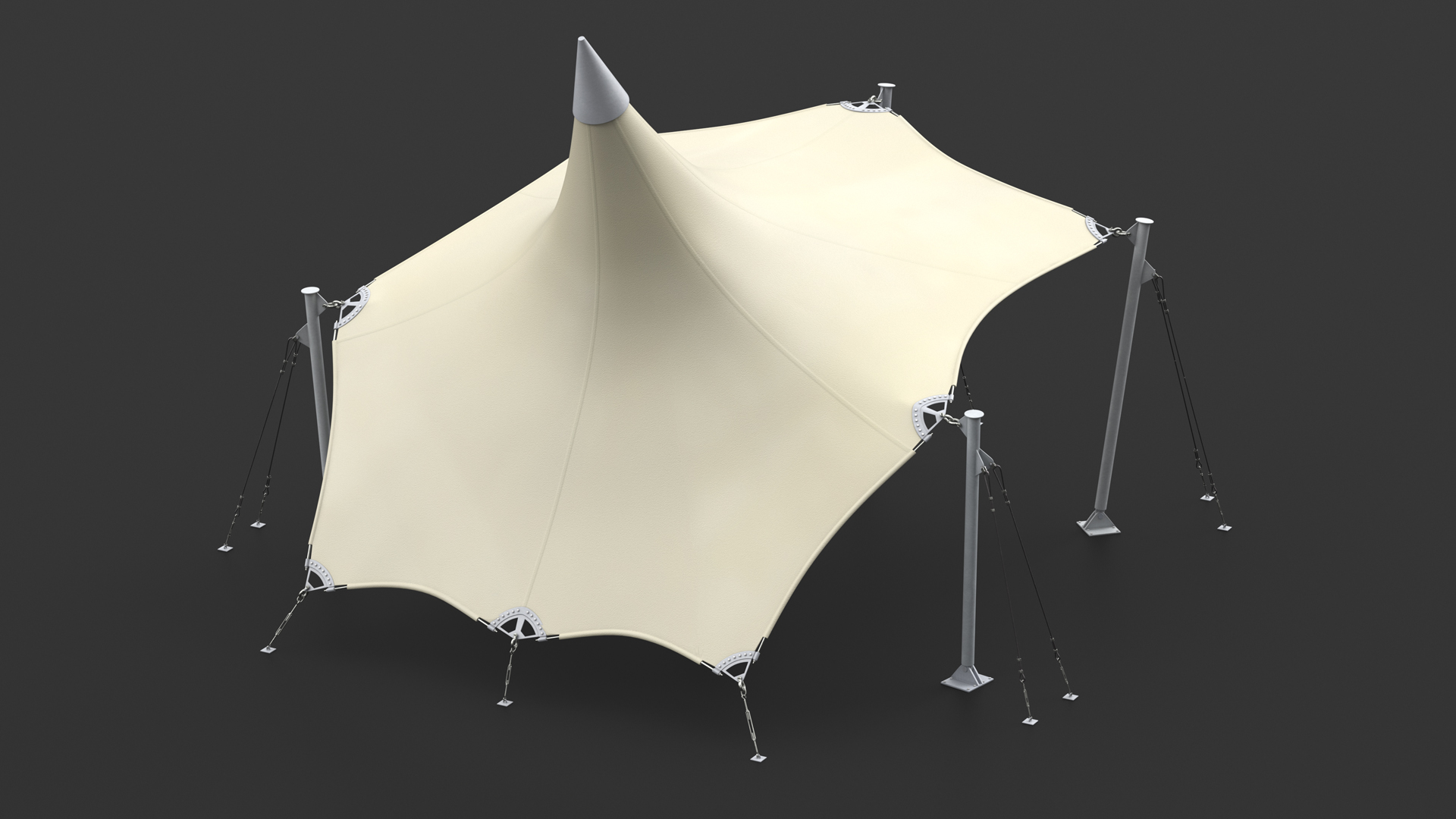 Tensile Fabric Tent 3D model