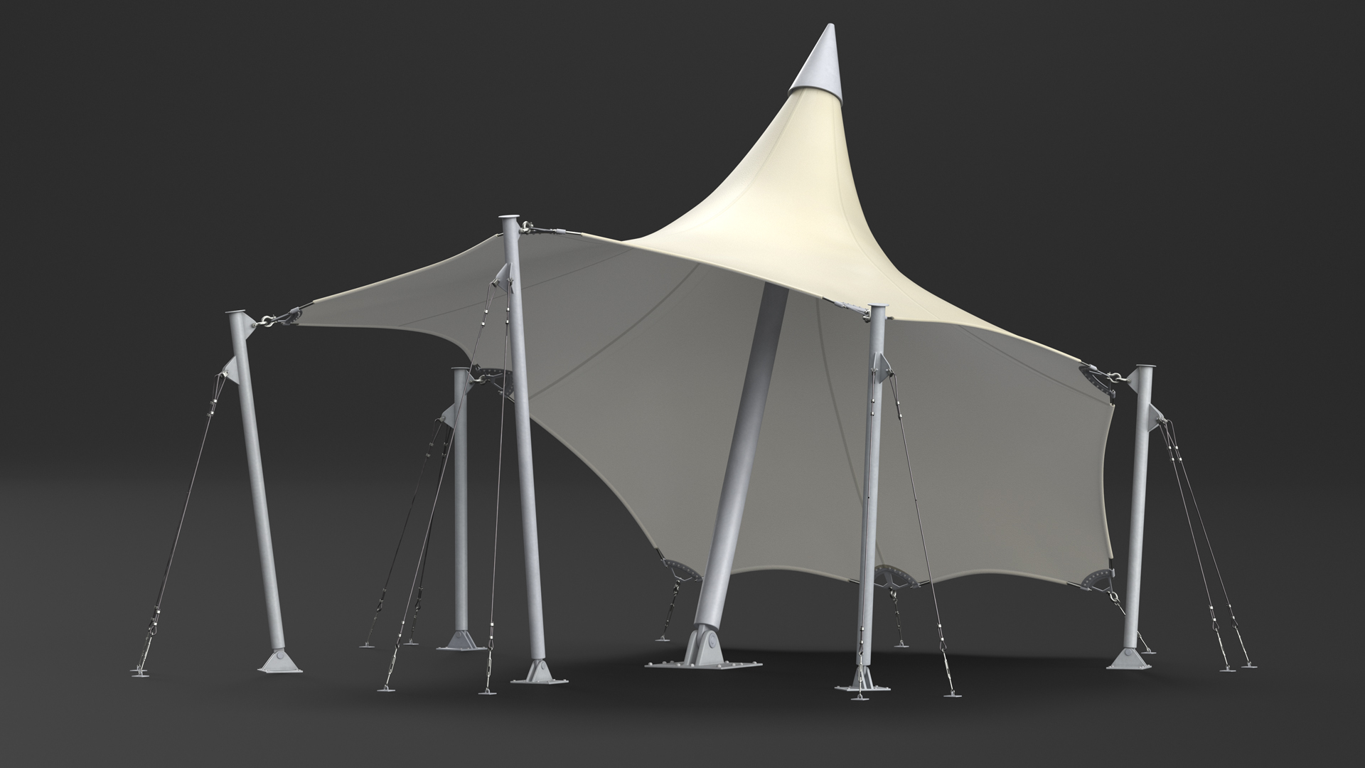 Tensile Fabric Tent 3D model