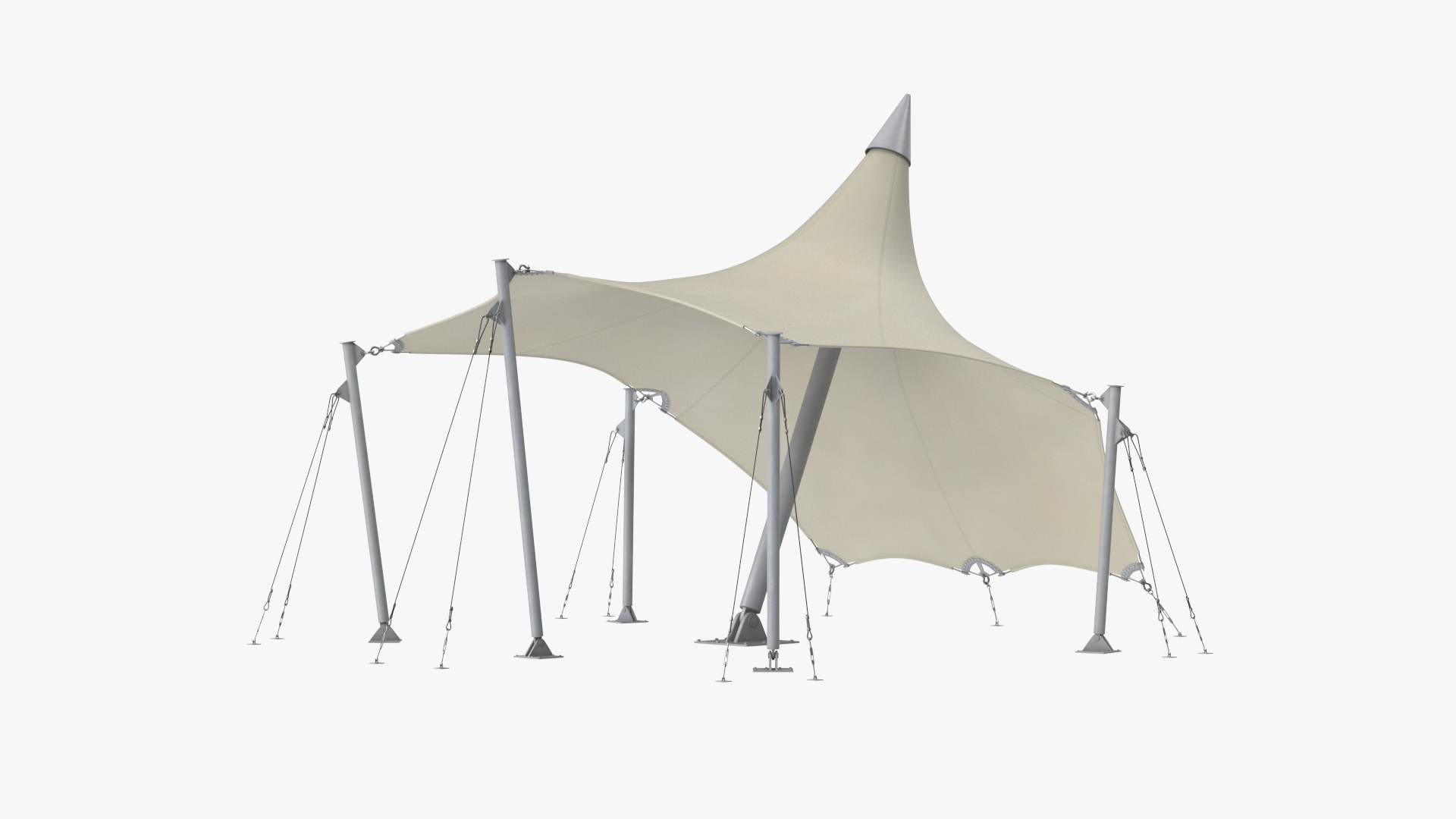 Tensile Fabric Tent 3D model