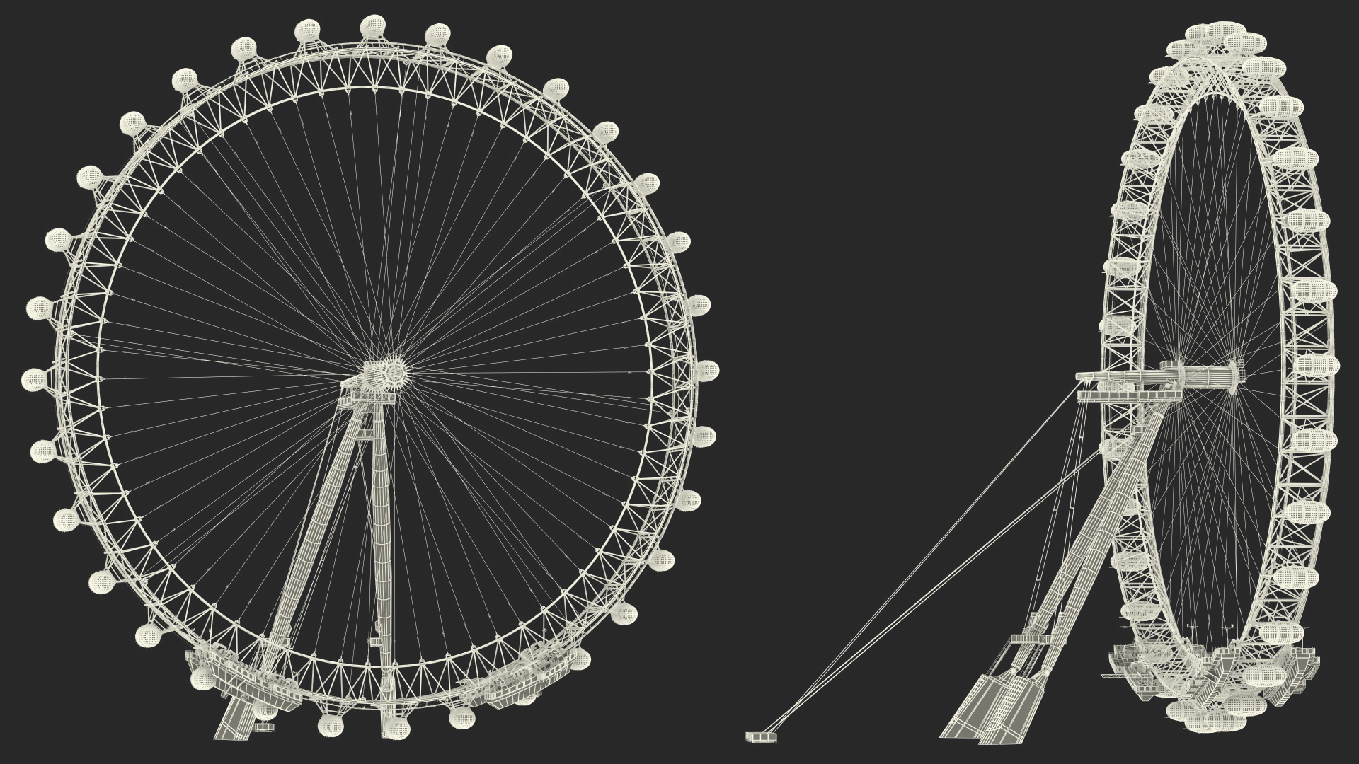 3D model Cantilevered Observation Wheel