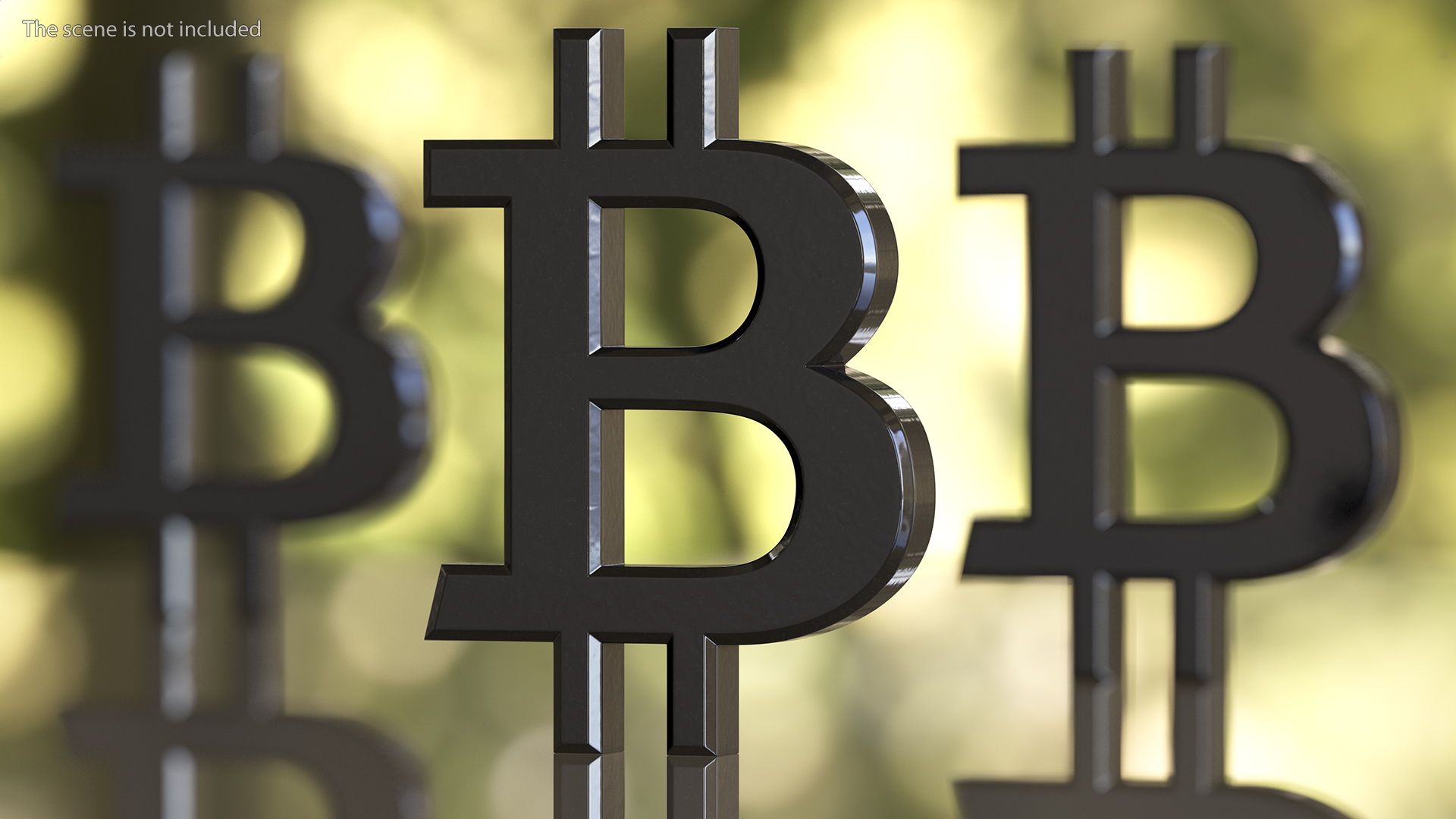 Bitcoin Symbol Plastic 3D