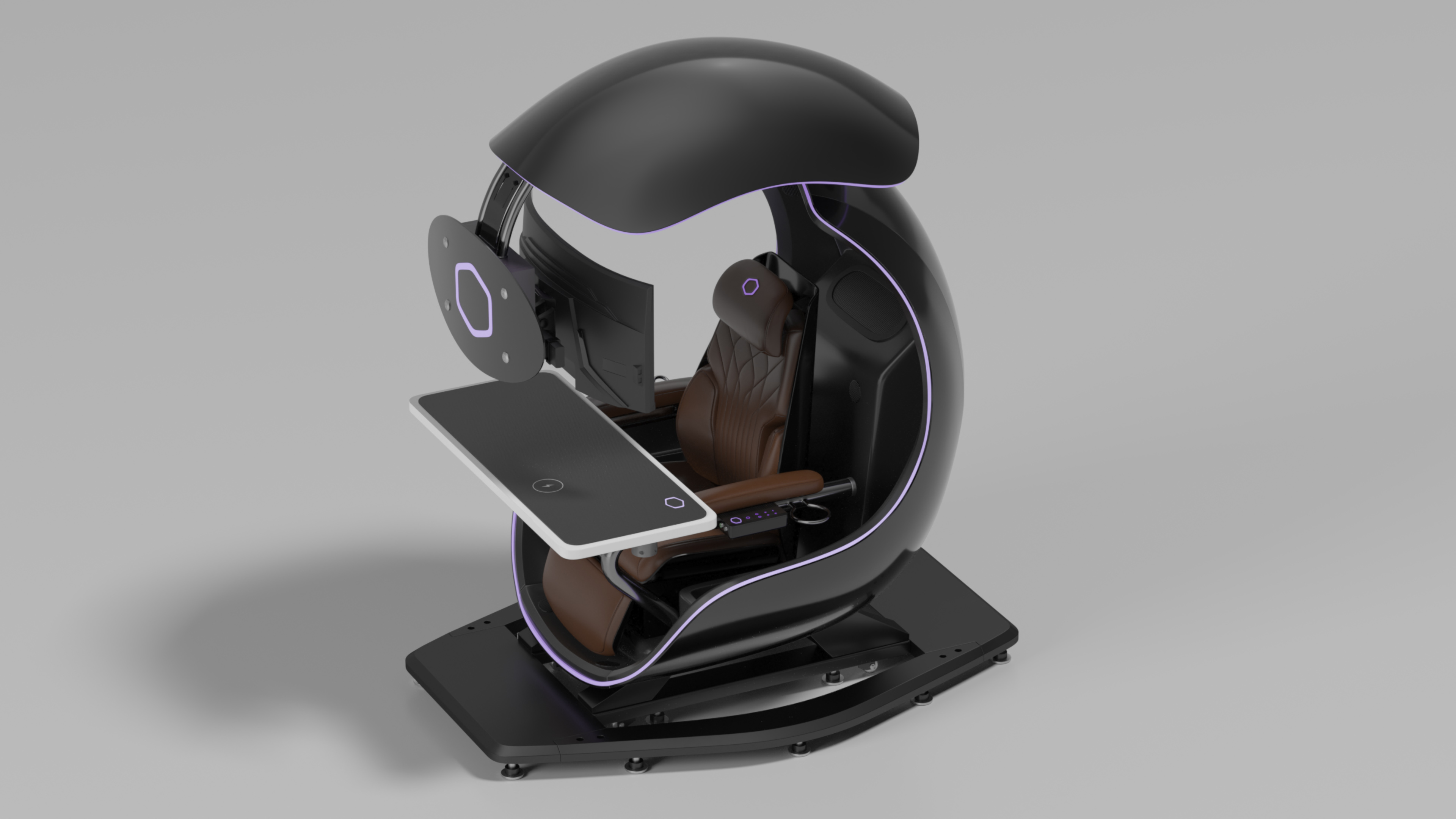 3D model Immersive Gaming Station Immersive Cooler Master ORB X Black