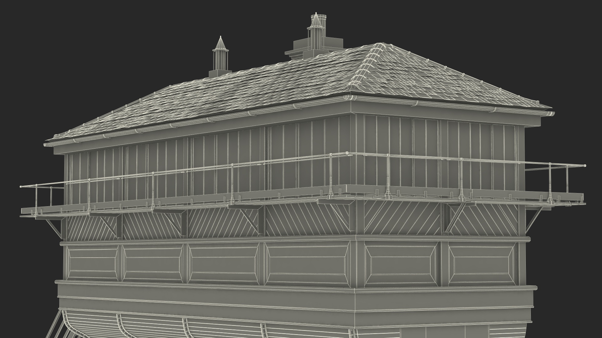 3D model Railway Signal House