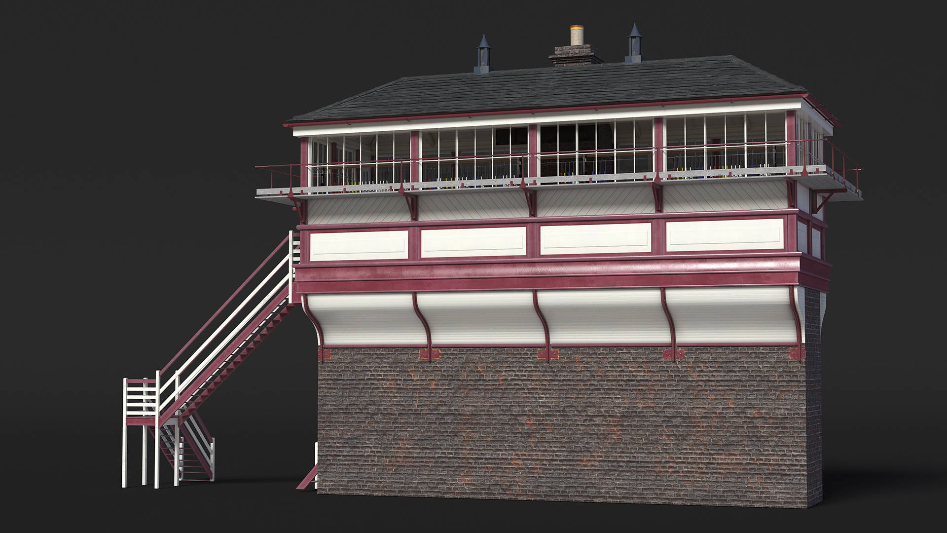 3D model Railway Signal House