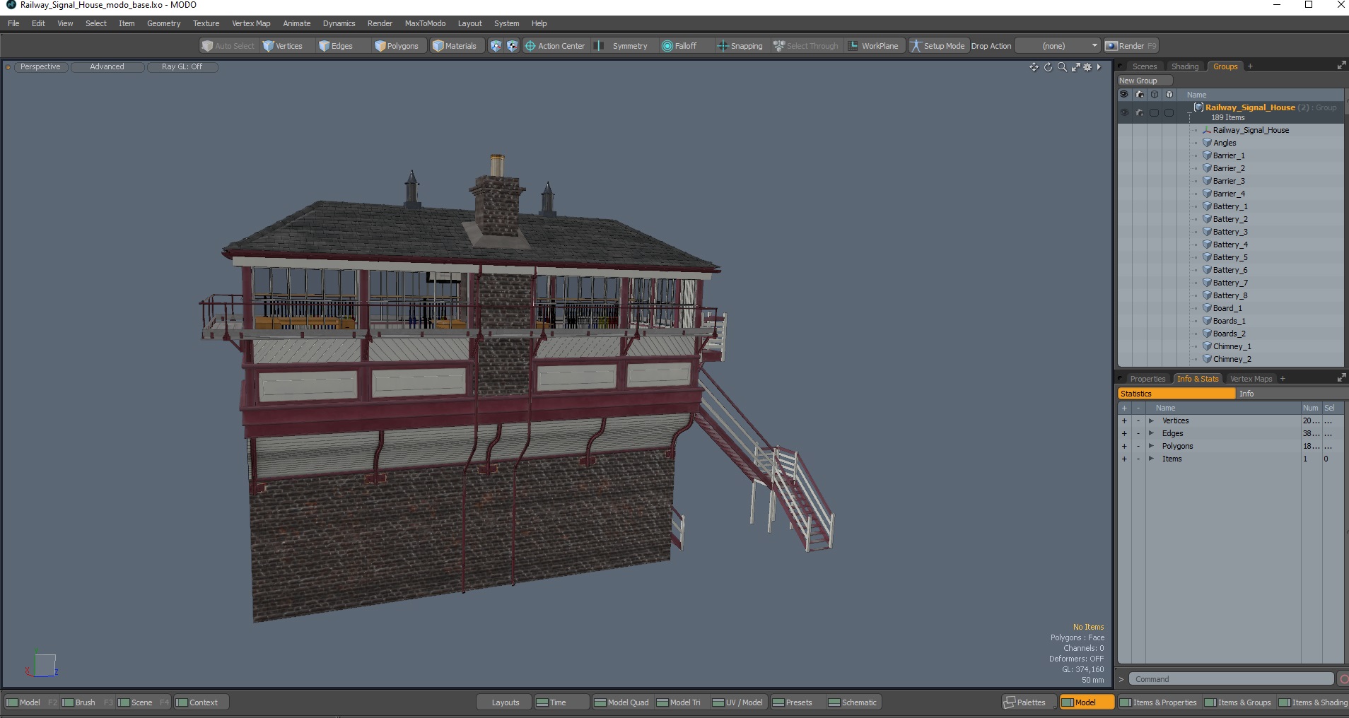 3D model Railway Signal House