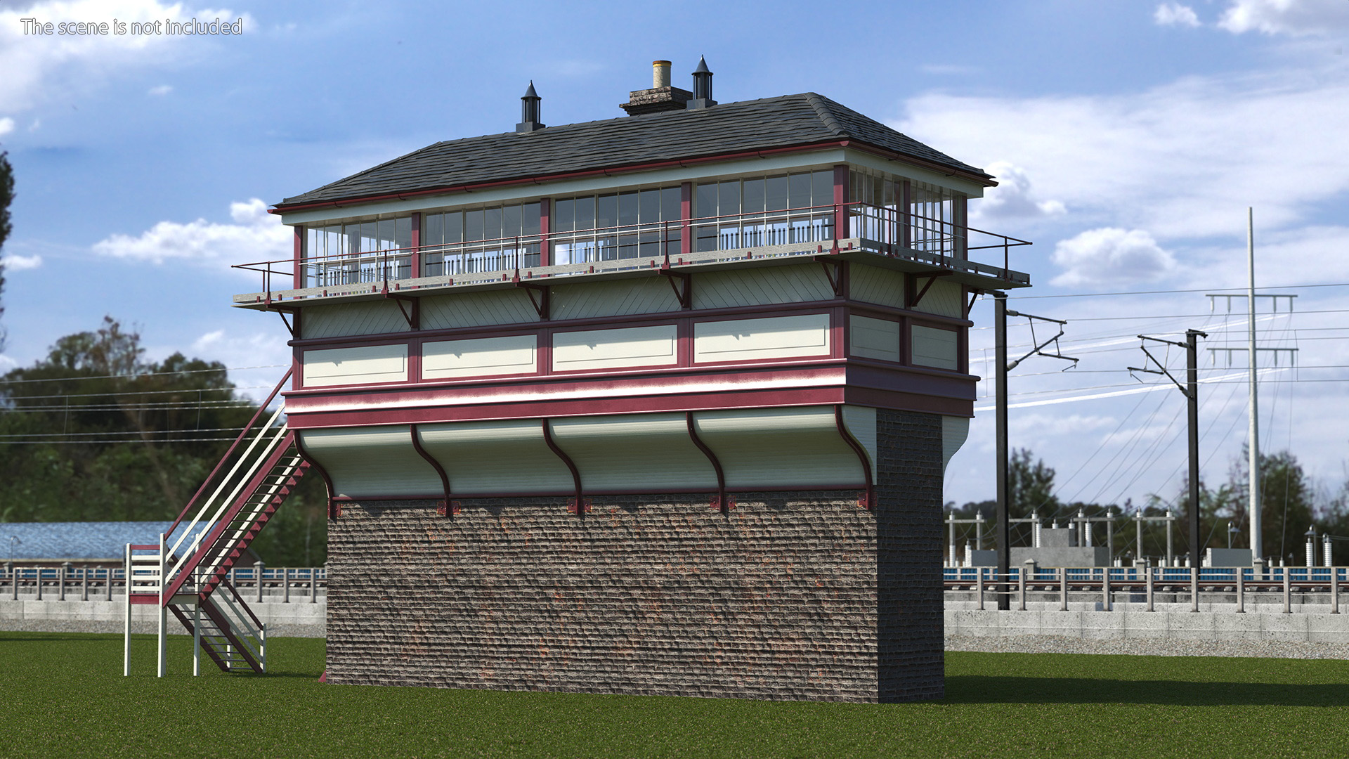 3D model Railway Signal House