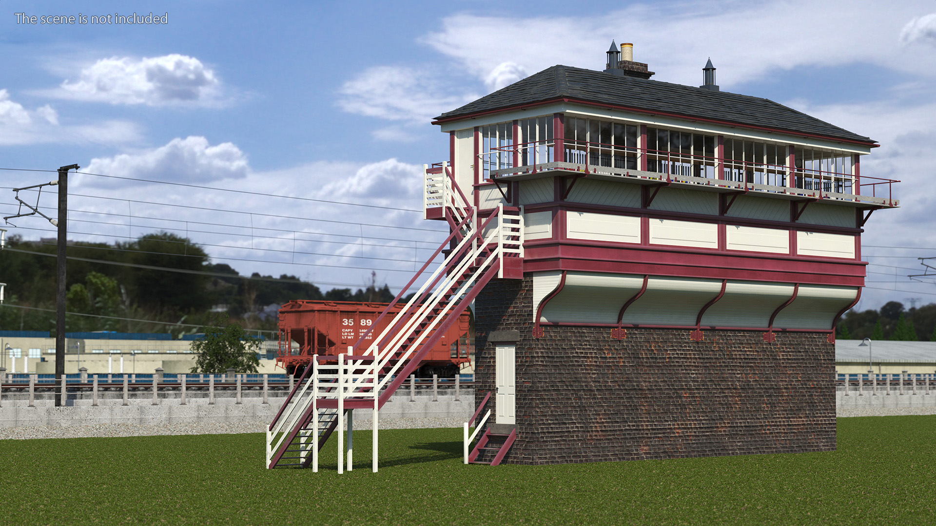 3D model Railway Signal House
