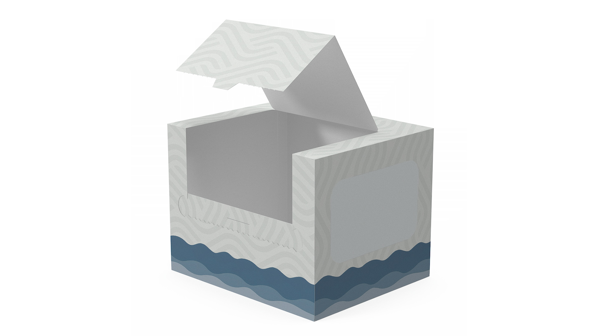3D Mockup Paper Towel Box Empty model