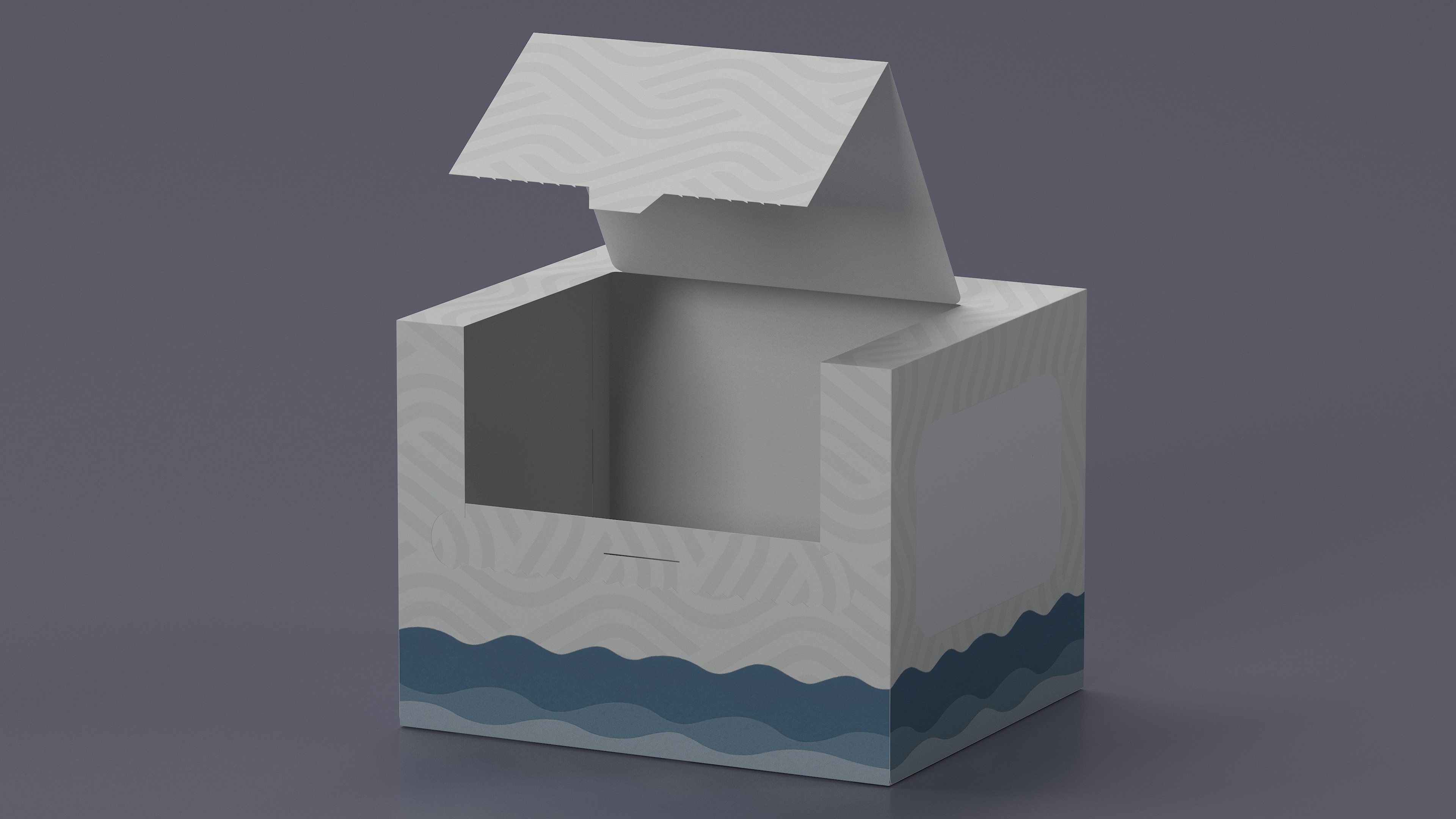 3D Mockup Paper Towel Box Empty model