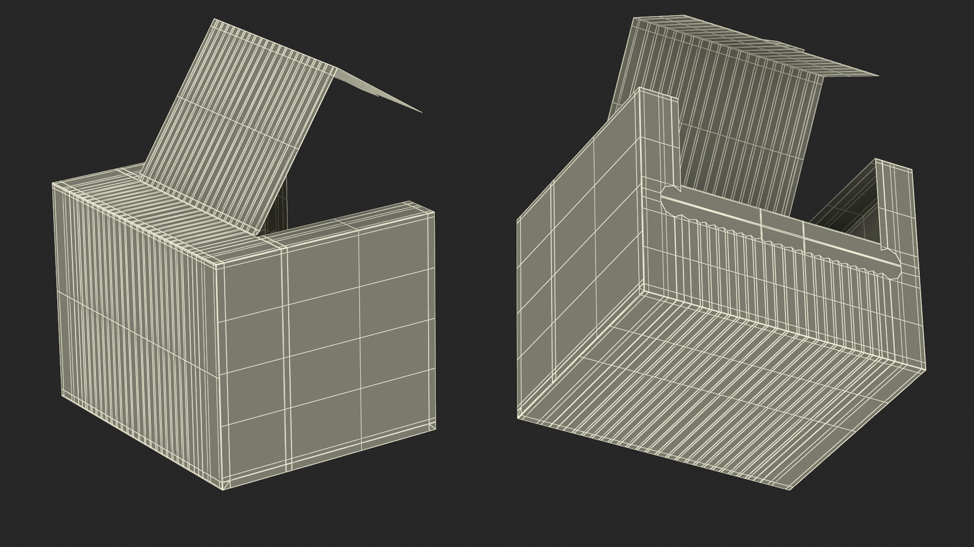 3D Mockup Paper Towel Box Empty model