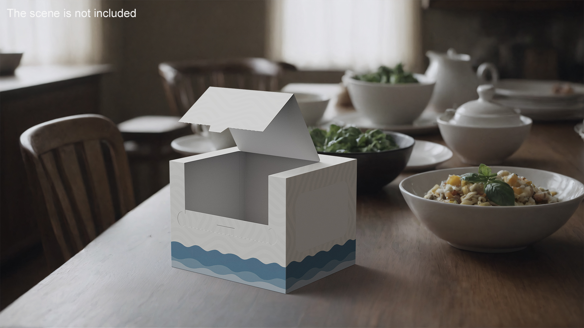 3D Mockup Paper Towel Box Empty model