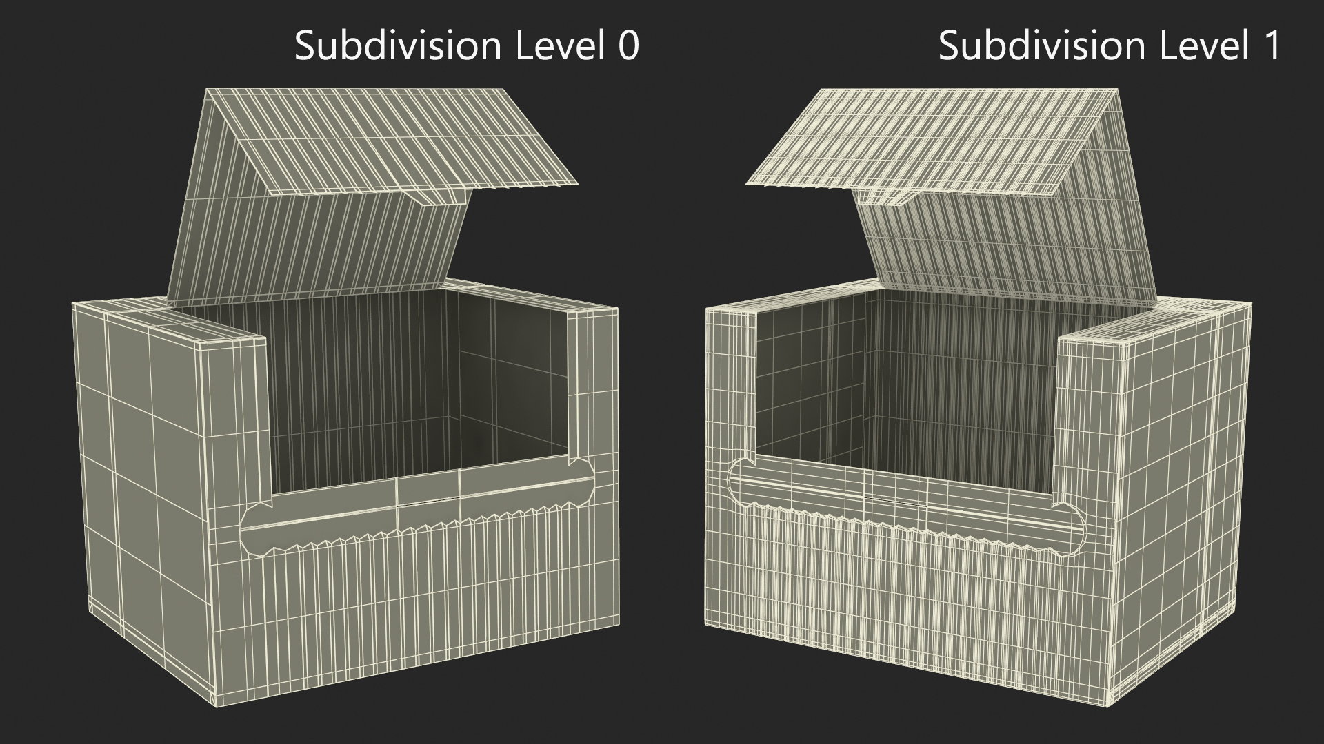 3D Mockup Paper Towel Box Empty model